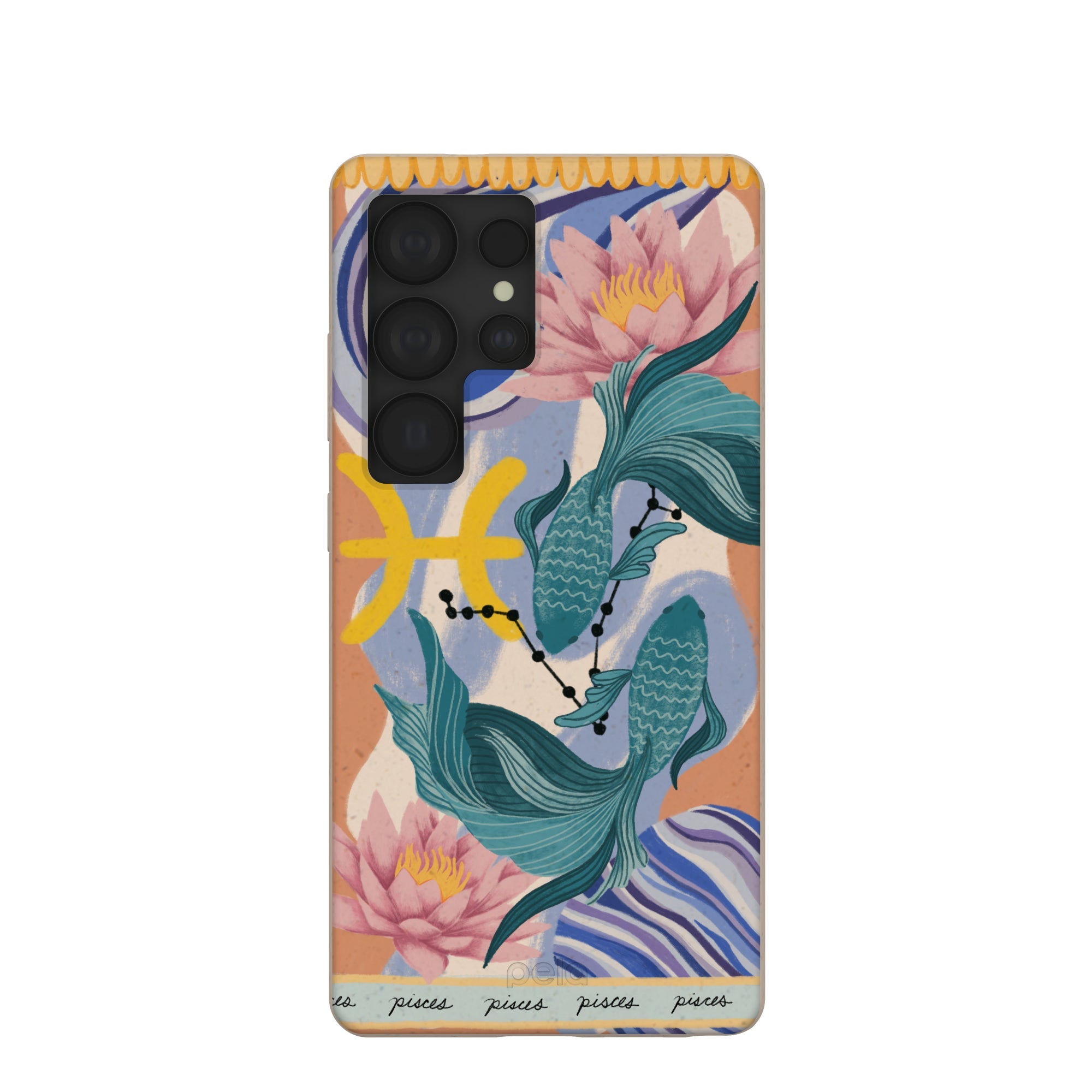 Seashell Pisces Fish Samsung Galaxy S25 Ultra Case Refurbished - Pela Case refurbished available on Cerqular