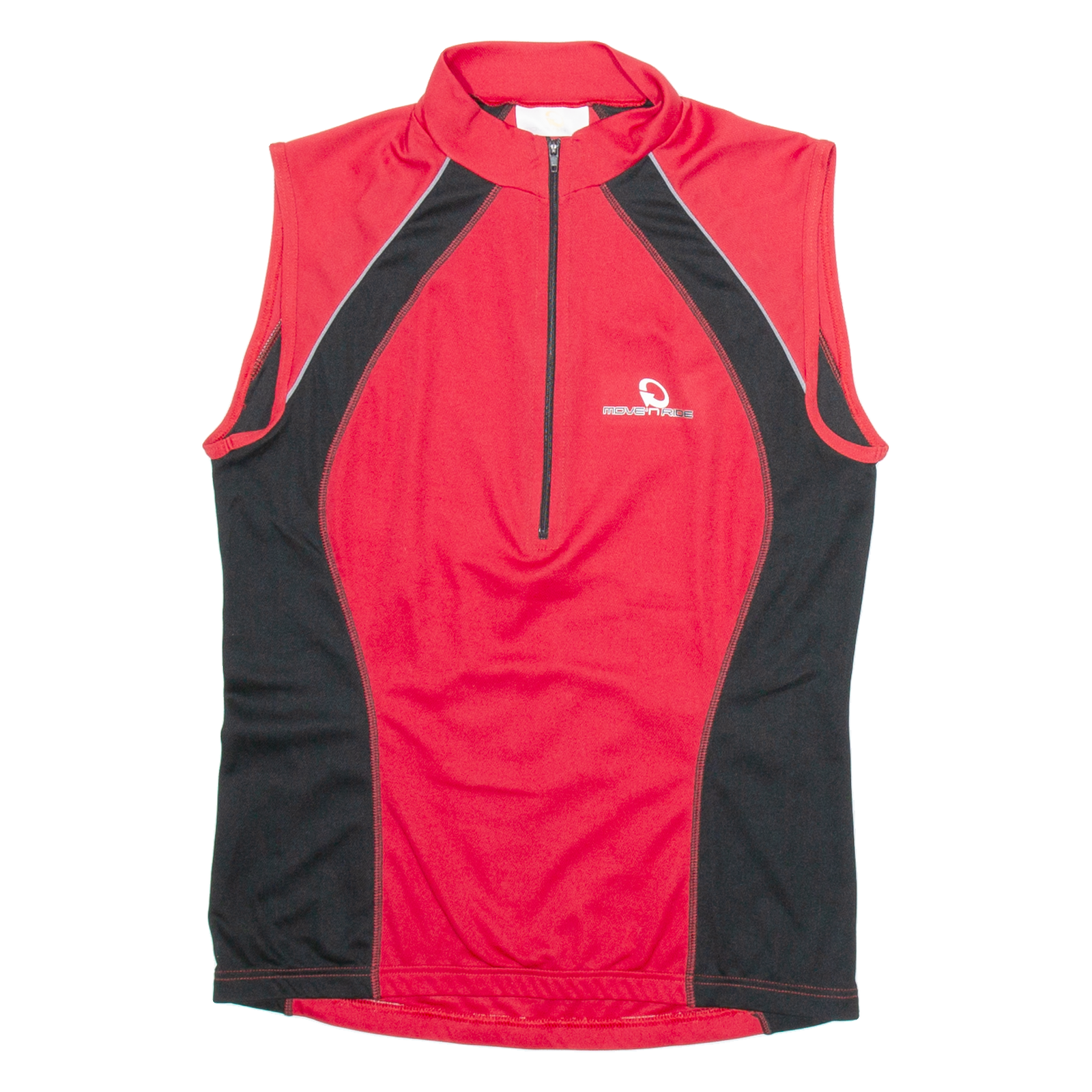 MOVE'N RIDE Cycling Mens Jersey Red Sleeveless 1/2 Zip S Refurbished - N/A refurbished available on Cerqular