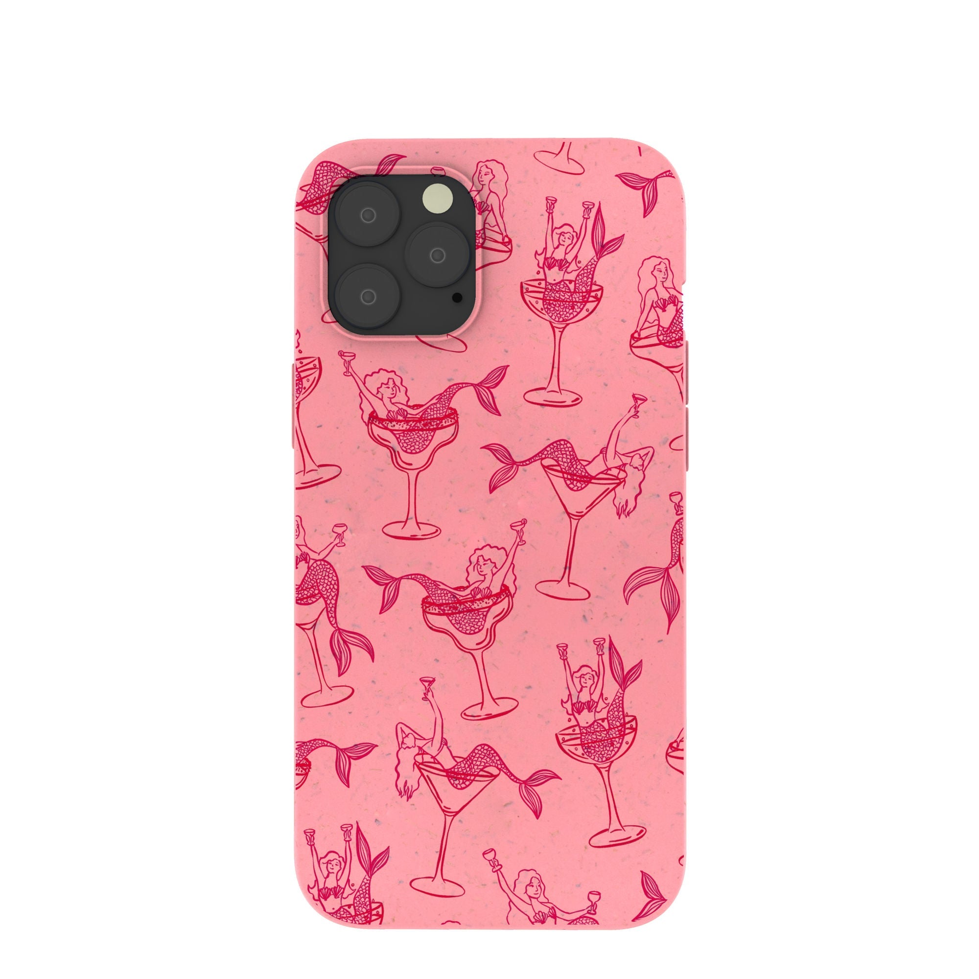 Bubblegum Pink Mermaid Cocktail iPhone 12 Pro Max Case Refurbished - Pela Case refurbished available on Cerqular