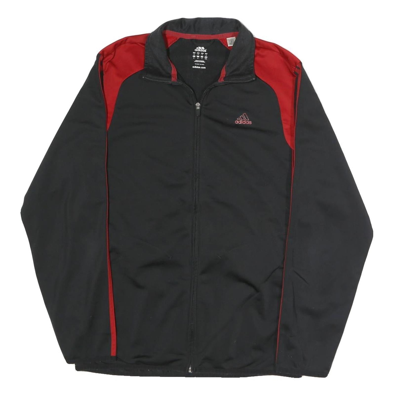 Buy ADIDAS Mens Black & Red Track Jacket M Polyester Blend Zip Casual Sportswear Refurbished - $41.59 ADIDAS Mens Black & Red Track Jacket M Polyester Blend Zip Casual Sportswear Refurbished - N/A refurbished available on Cerqular