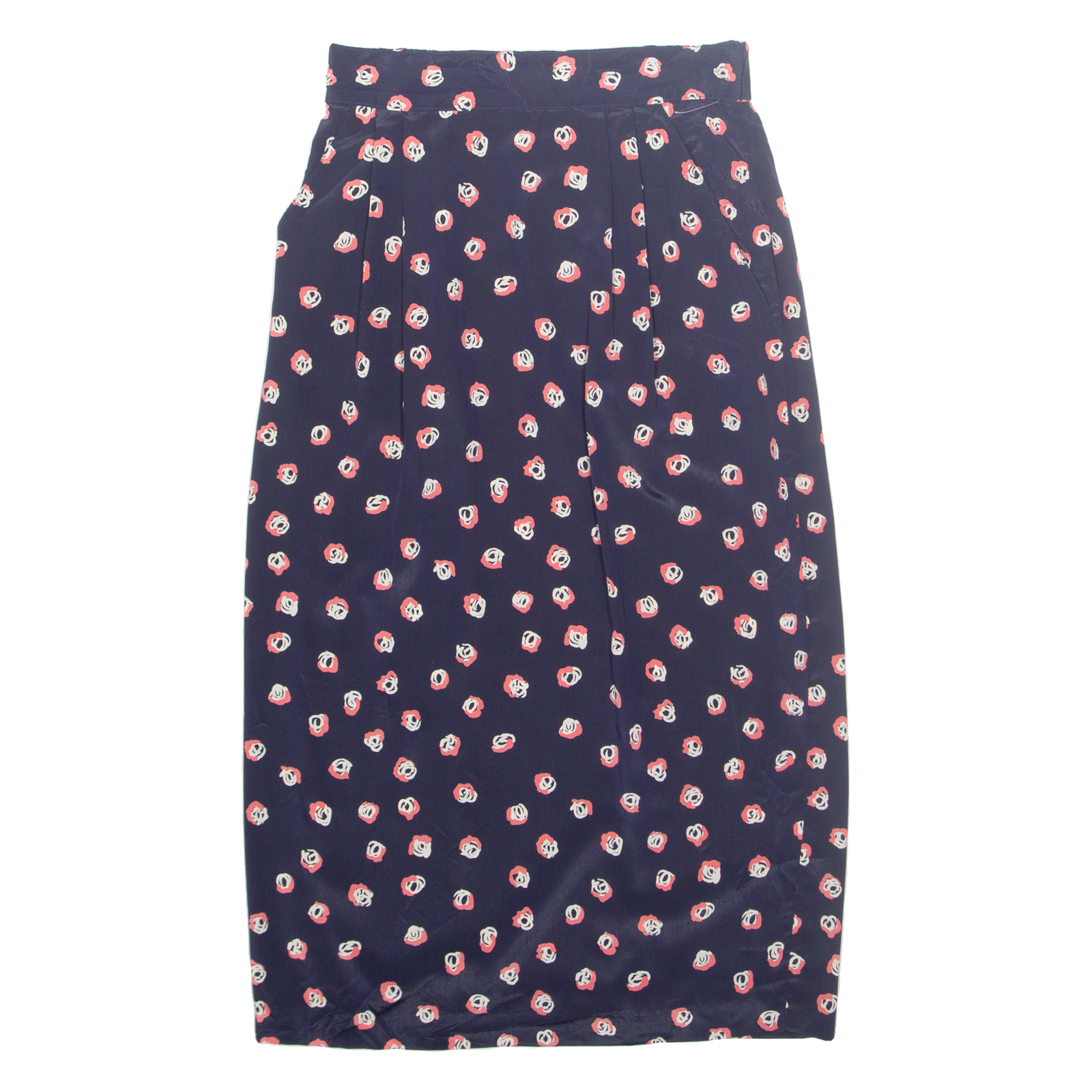 WORTHINGTON Womens Straight Skirt Blue Midi Floral M Refurbished - N/A refurbished available on Cerqular