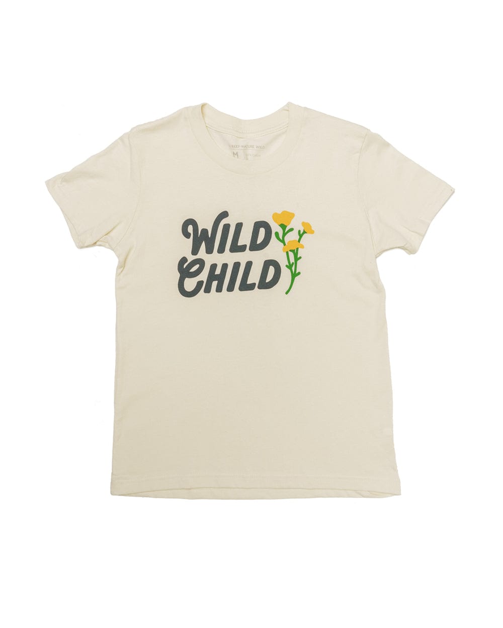 Wild Child Youth Tee | Natural | Size: M Refurbished - Keep Nature Wild refurbished available on Cerqular