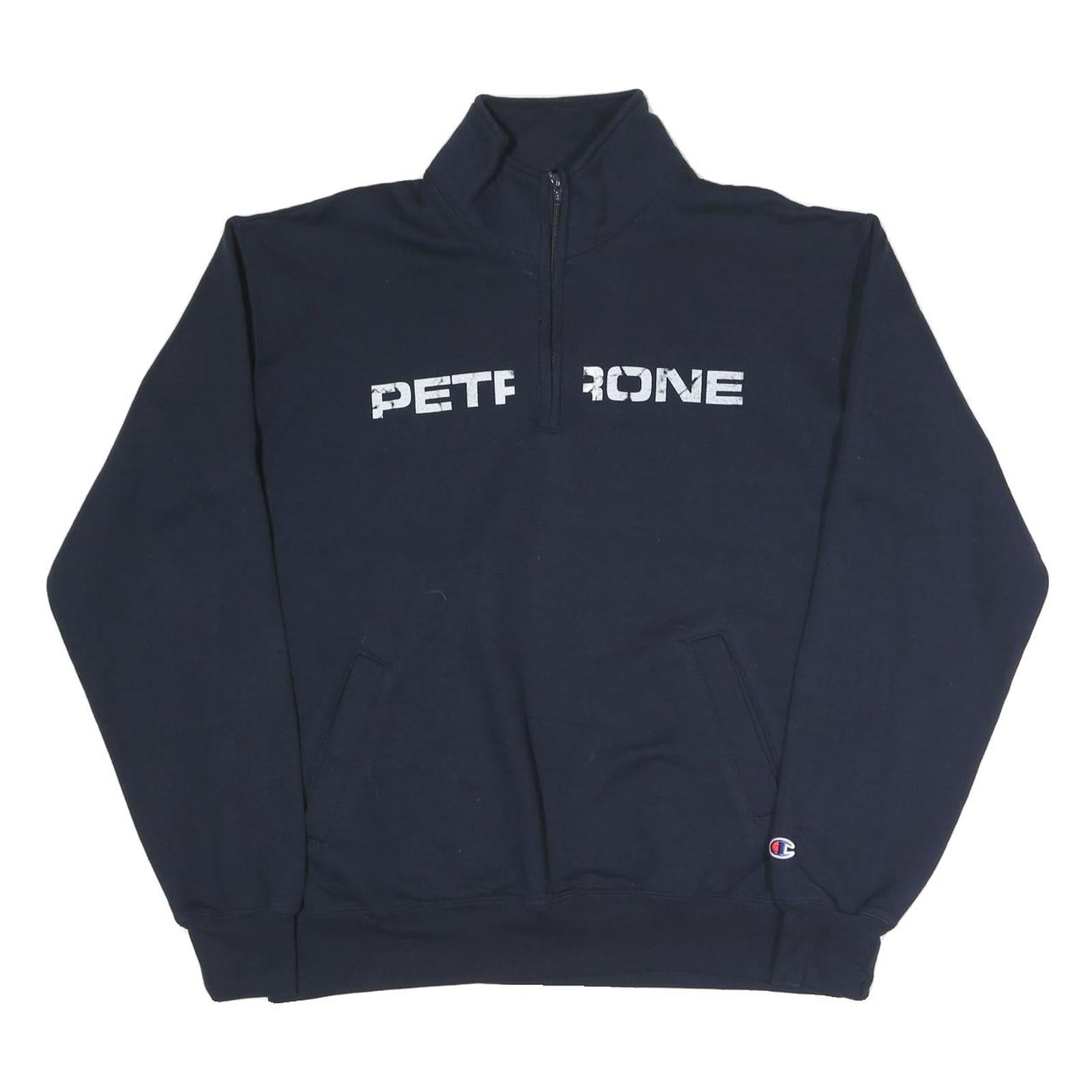 Buy CHAMPION Mens Navy Blue Half Zip L Cotton Blend Pullover Sweatshirt Refurbished - $29.89 CHAMPION Mens Navy Blue Half Zip L Cotton Blend Pullover Sweatshirt Refurbished - N/A refurbished available on Cerqular