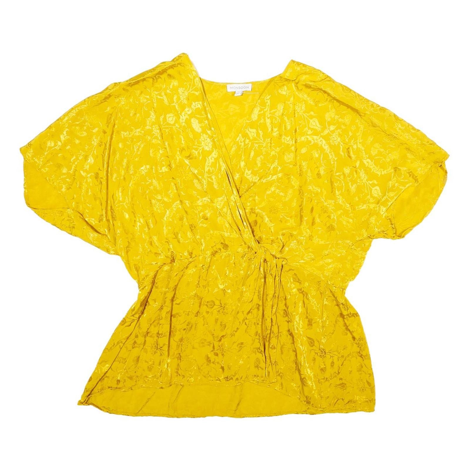 Buy MONSOON Womens Yellow Printed Blouse Short Sleeve V-Neck XL Elegant Viscose Refurbished - $25.99 MONSOON Womens Yellow Printed Blouse Short Sleeve V-Neck XL Elegant Viscose Refurbished - N/A refurbished available on Cerqular