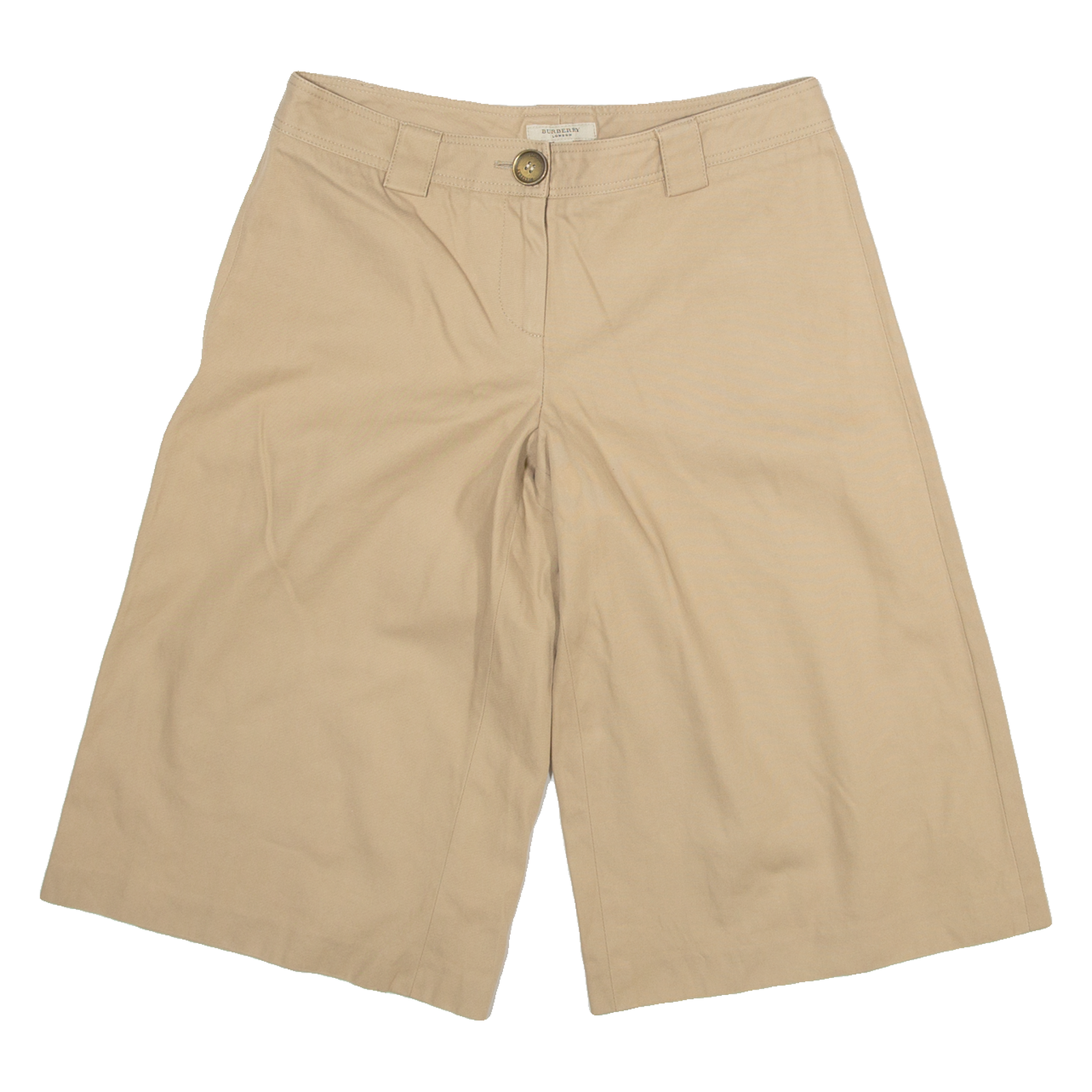 BURBERRY Womens Workwear Shorts Beige UK 6 W30 Refurbished - N/A refurbished available on Cerqular