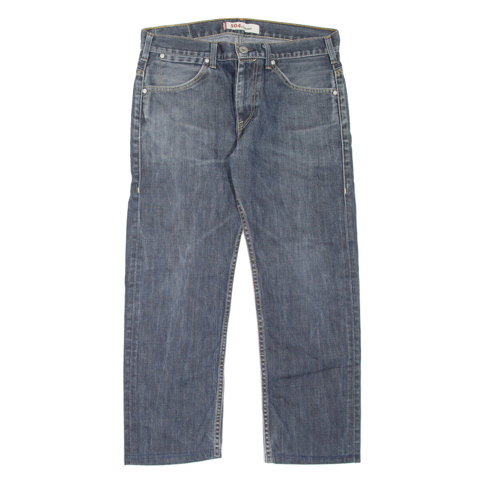 LEVI'S 504 Jeans Mens Blue Regular Straight W33 L26 Refurbished - N/A refurbished available on Cerqular