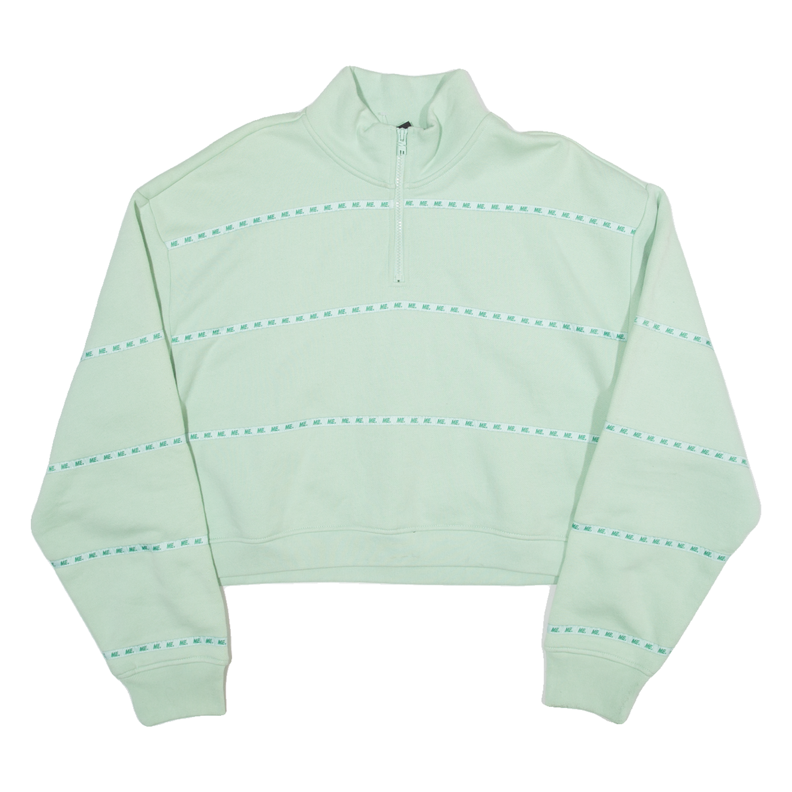 ME. Womens Sweatshirt Green 1/4 Zip L Refurbished - N/A refurbished available on Cerqular