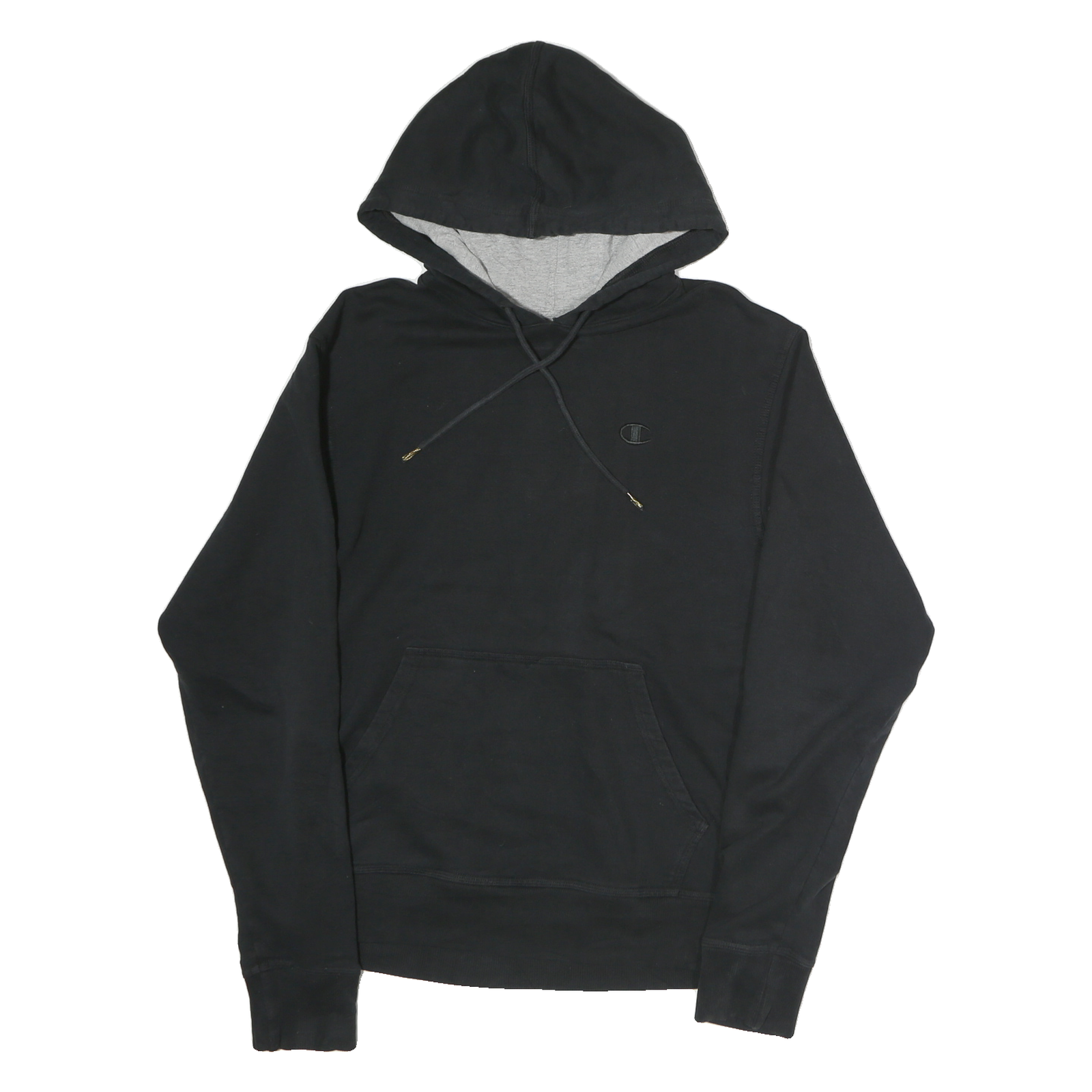 CHAMPION Mens Black ¼ Zip Hoodie S Cotton Casual Sweatshirt Refurbished - N/A refurbished available on Cerqular