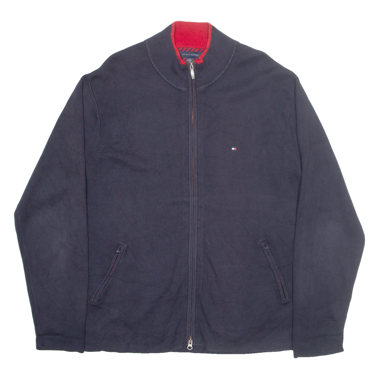 TOMMY HILFIGER Mens Jumper Black Tight Knit XL Refurbished - N/A refurbished available on Cerqular