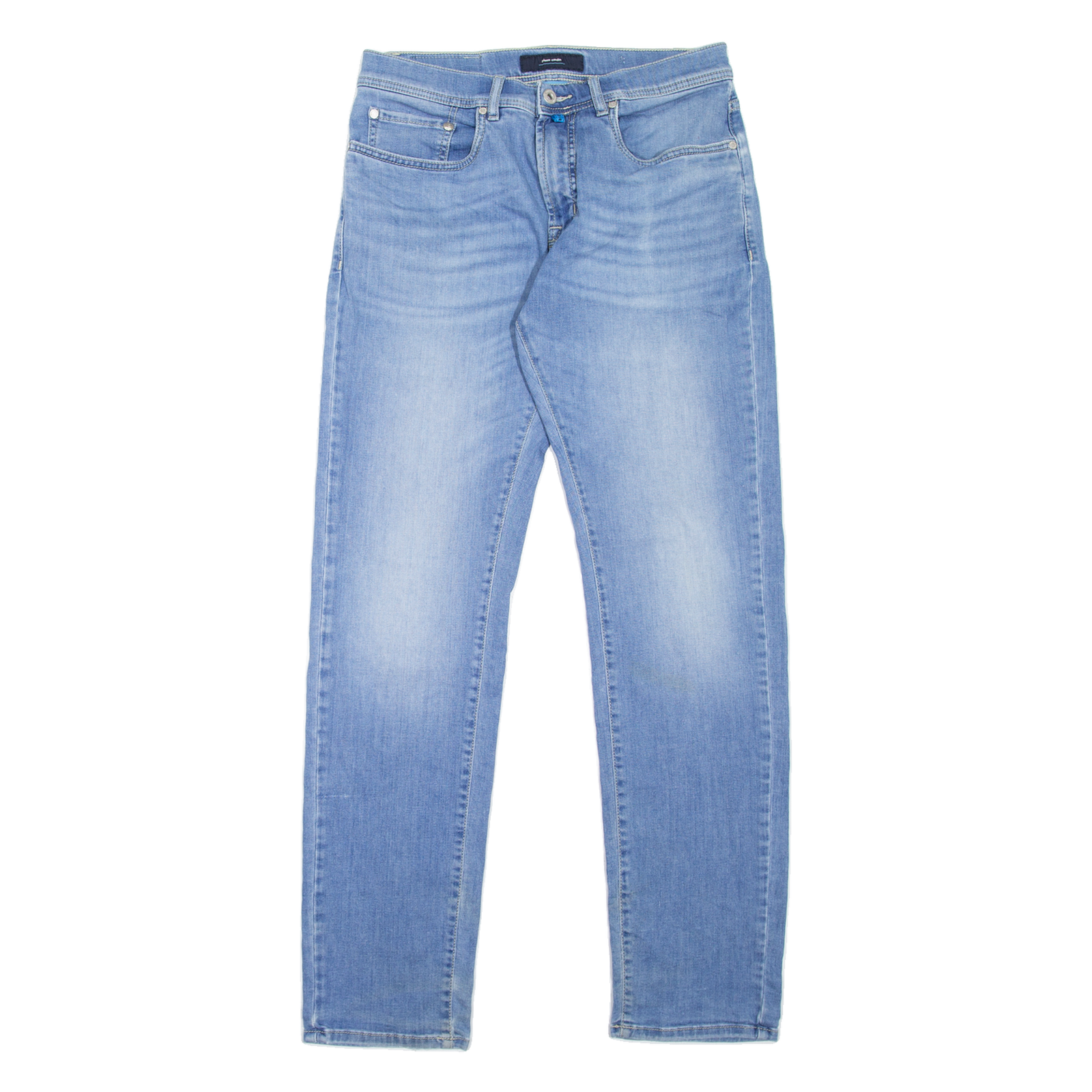 PIERRE CARDIN Lyon Mens Jeans Blue Regular Tapered Stone Wash W31 L32 Refurbished - N/A refurbished available on Cerqular