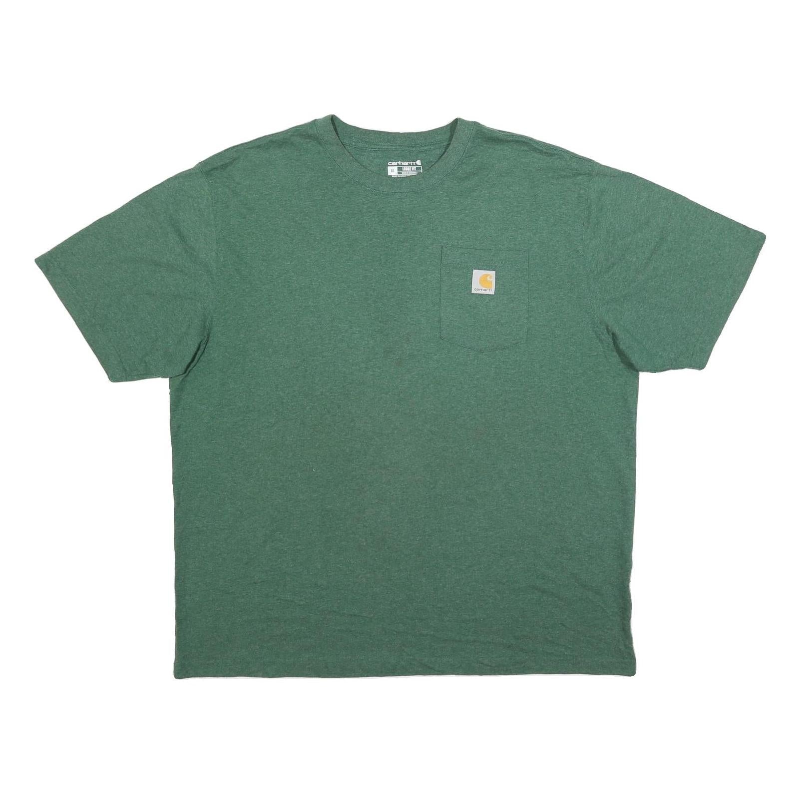 CARHARTT Mens Green Pocket T-Shirt XL Short Sleeve Crew Neck Workwear Casual Refurbished - N/A refurbished available on Cerqular