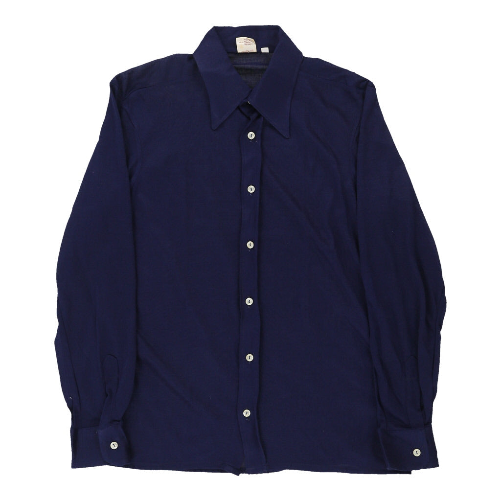 Buy 1970's Montefibre Shirt - Medium Navy Acrylic Blend Refurbished - $22.77 1970's Montefibre Shirt - Medium Navy Acrylic Blend Refurbished - Thrifted (note: this is a term often used to describe second- refurbished available on Cerqular
