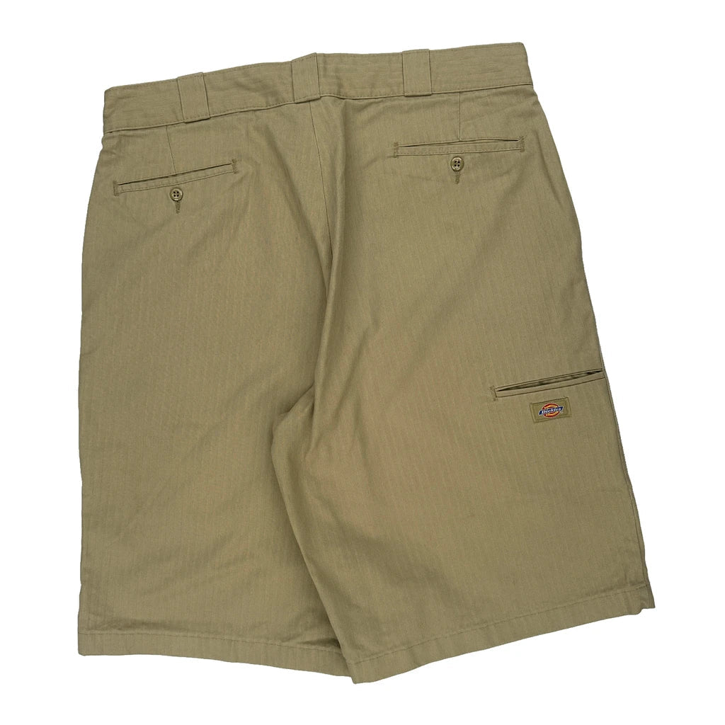 Dickies Chino Shorts - 32W 9L Khaki Cotton Refurbished - Thrifted (note: this is a term often used to describe second- refurbished available on Cerqular