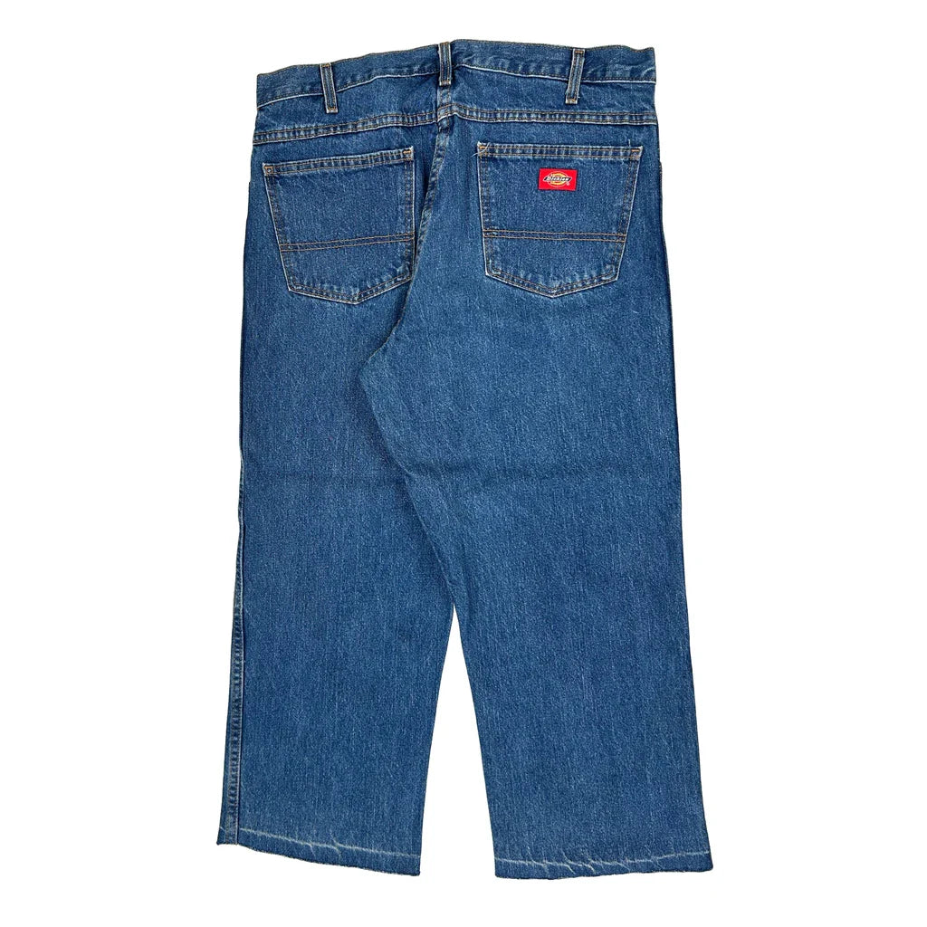 Dickies Jeans - 34W 27L Blue Cotton Refurbished - Thrifted (note: this is a term often used to describe second- refurbished available on Cerqular