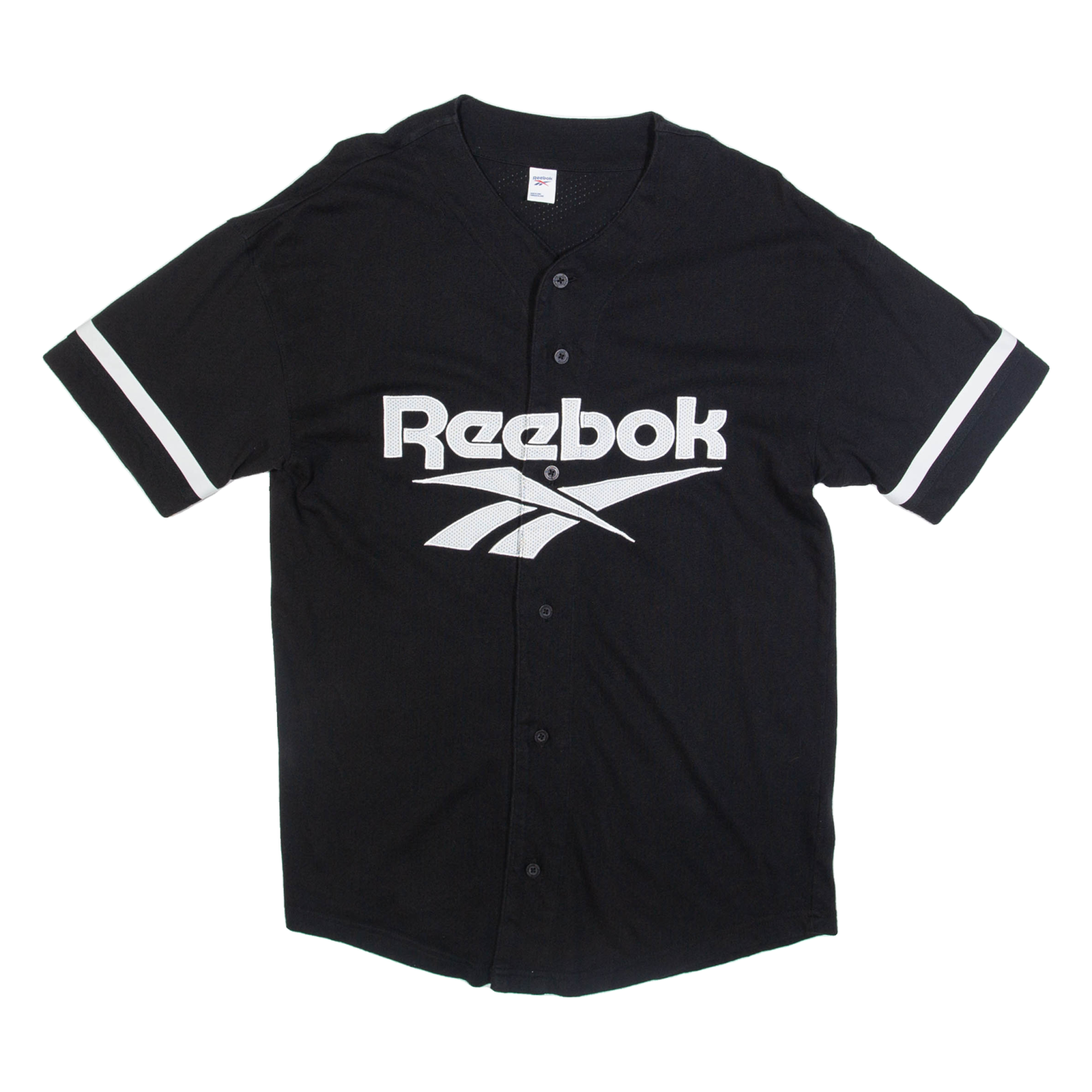 REEBOK Baseball Mens Jersey Black USA Button Neck S Refurbished - N/A refurbished available on Cerqular