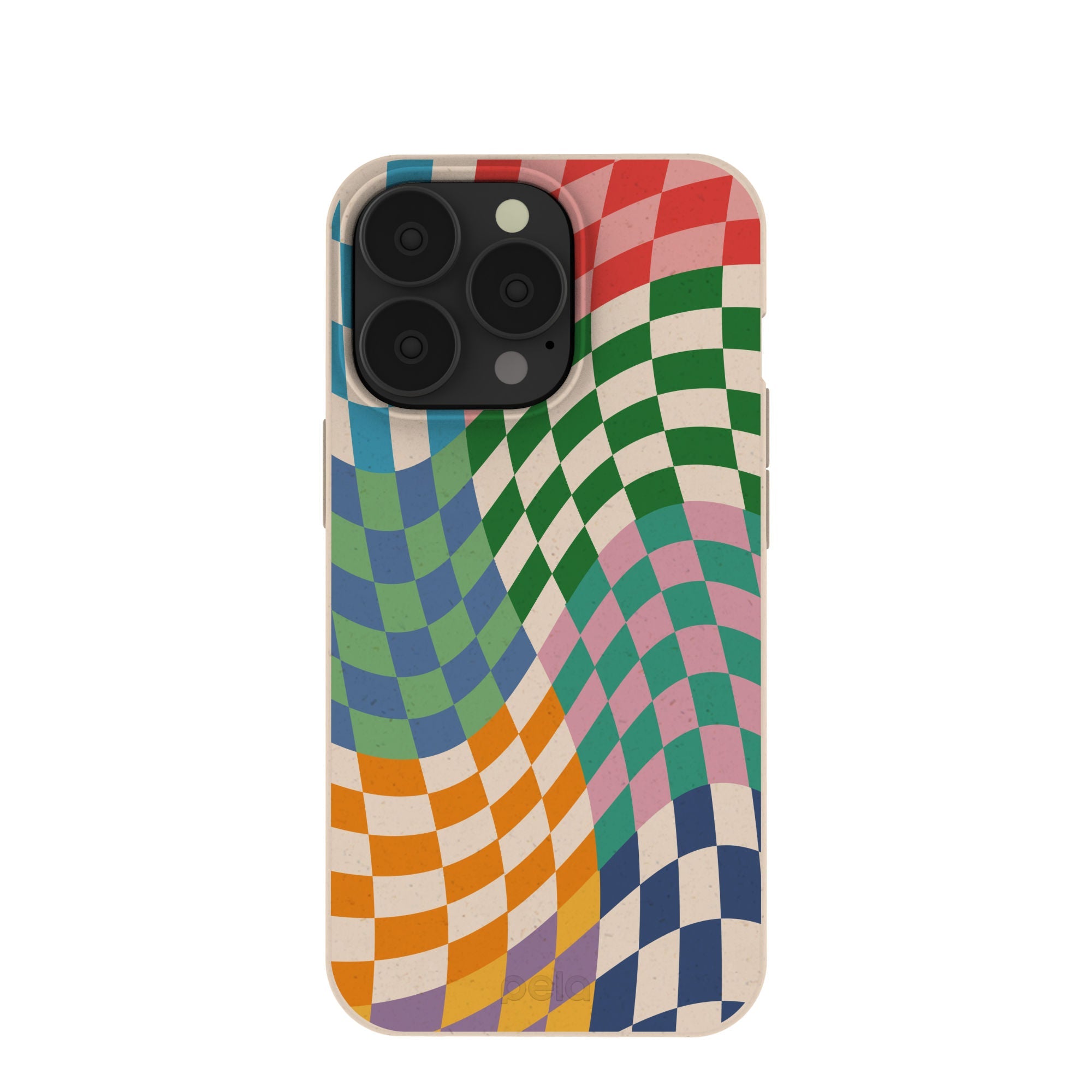 Seashell Patchwork iPhone 13 Pro Case Refurbished - Pela Case refurbished available on Cerqular
