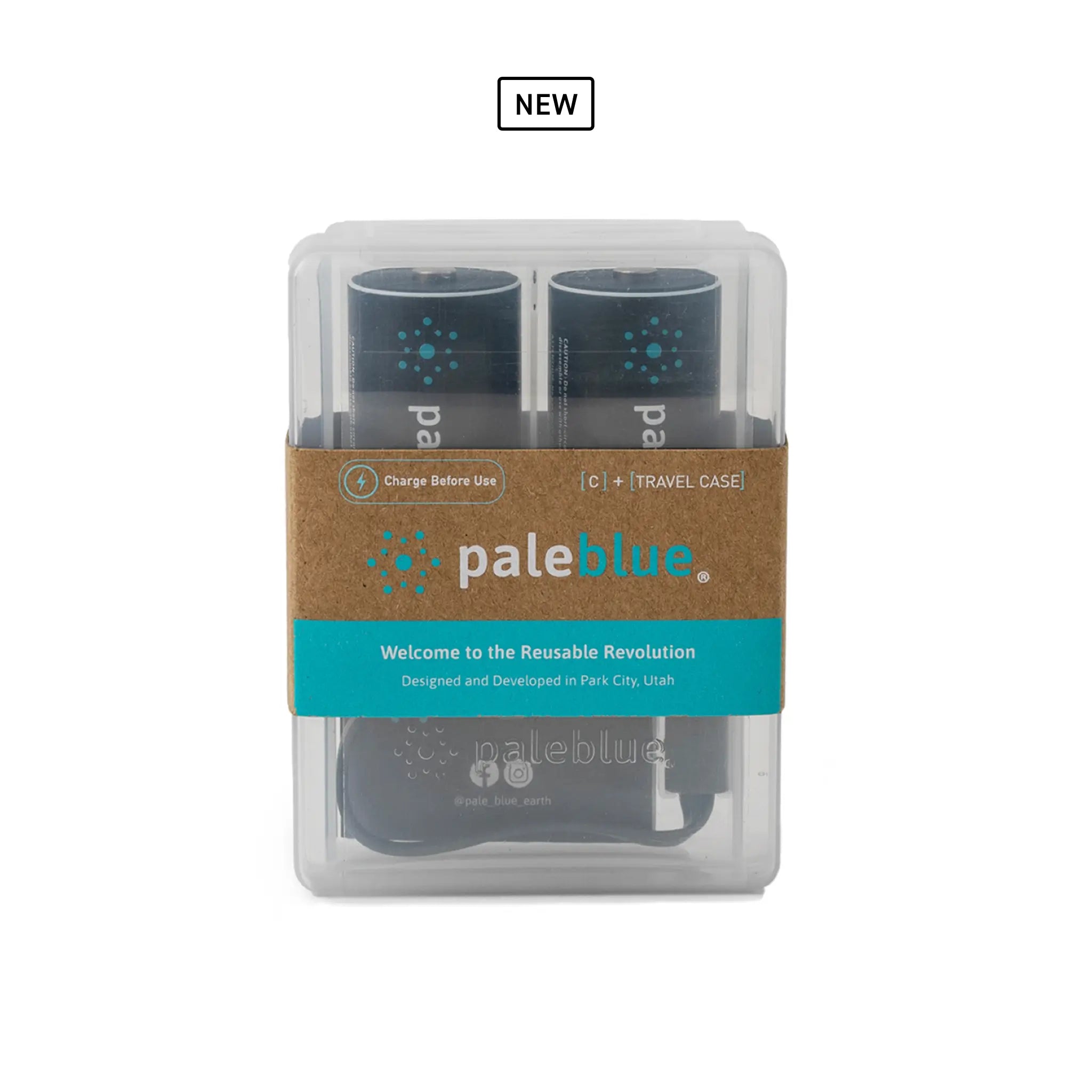 C Rechargeable Batteries with USB-C | Size: 2 Pack Refurbished - Pale Blue Earth refurbished available on Cerqular