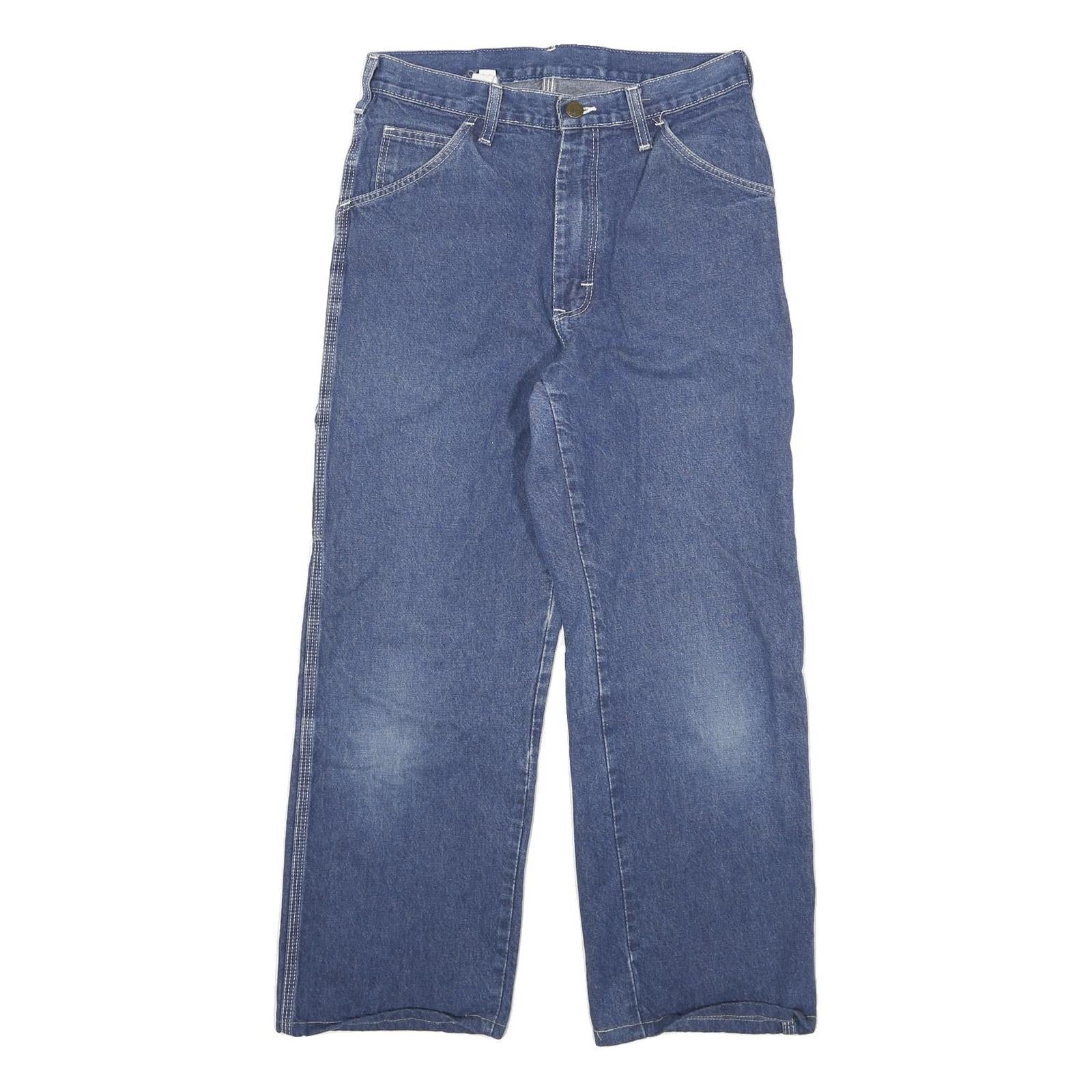 DICKIES Womens Relaxed Straight Denim Medium W27 L25 Wide Leg Cotton Blend Jeans Refurbished - N/A refurbished available on Cerqular