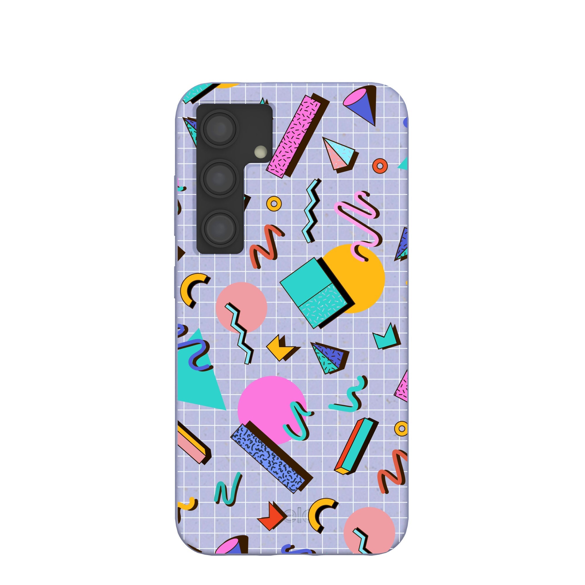 Lavender Retro Grid Samsung Galaxy S24 Case Refurbished - Pela Case refurbished available on Cerqular