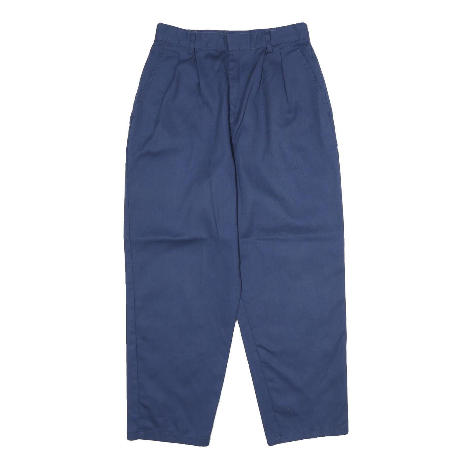 IC ISAACS Womens Cotton Blend Navy Regular Fit Straight Leg Trousers W26 L26 Refurbished - N/A refurbished available on Cerqular