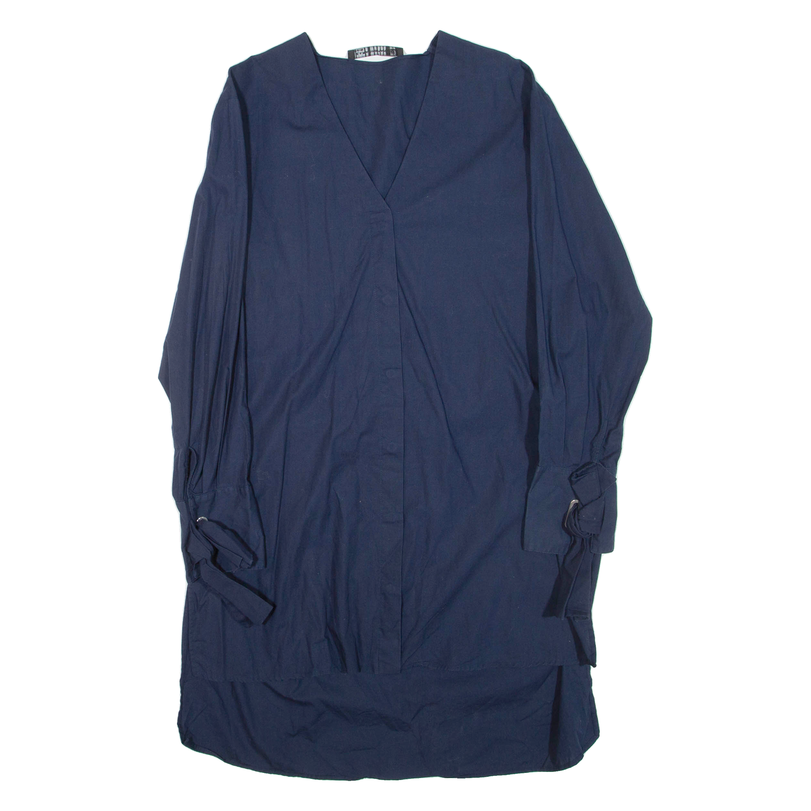 ZARA Womens Day Dress Blue Long Sleeve Knee Length S Refurbished - N/A refurbished available on Cerqular