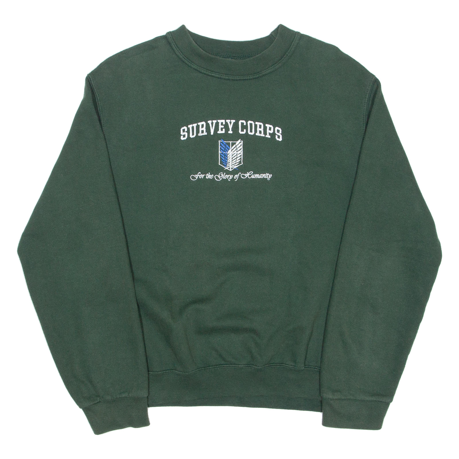 B&C Survey Corps Mens Sweatshirt Green Crew Neck S Refurbished - N/A refurbished available on Cerqular