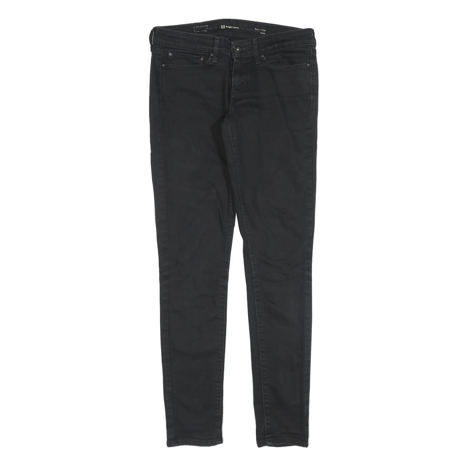 LEVI'S Womens Jeans Black Slim Skinny Denim Medium W31 L31 Zip Cotton Blend Refurbished - N/A refurbished available on Cerqular