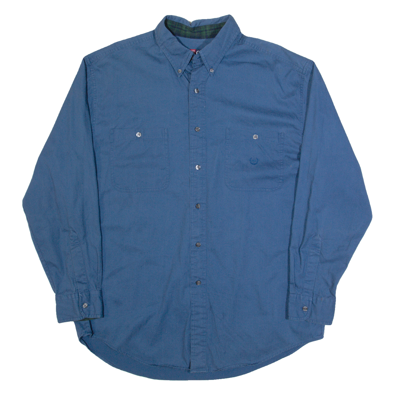 CHAPS RALPH LAUREN Mens Plain Shirt Blue Long Sleeve L Refurbished - N/A refurbished available on Cerqular