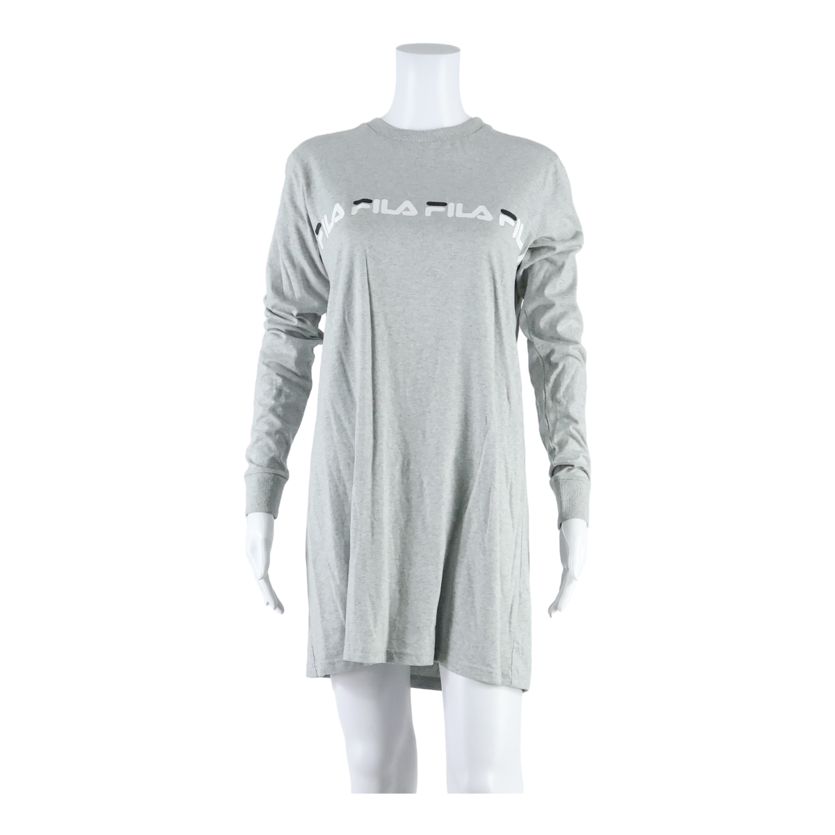 FILA Womens T-Shirt Dress Grey Long Sleeve Knee Length XS Refurbished - N/A refurbished available on Cerqular