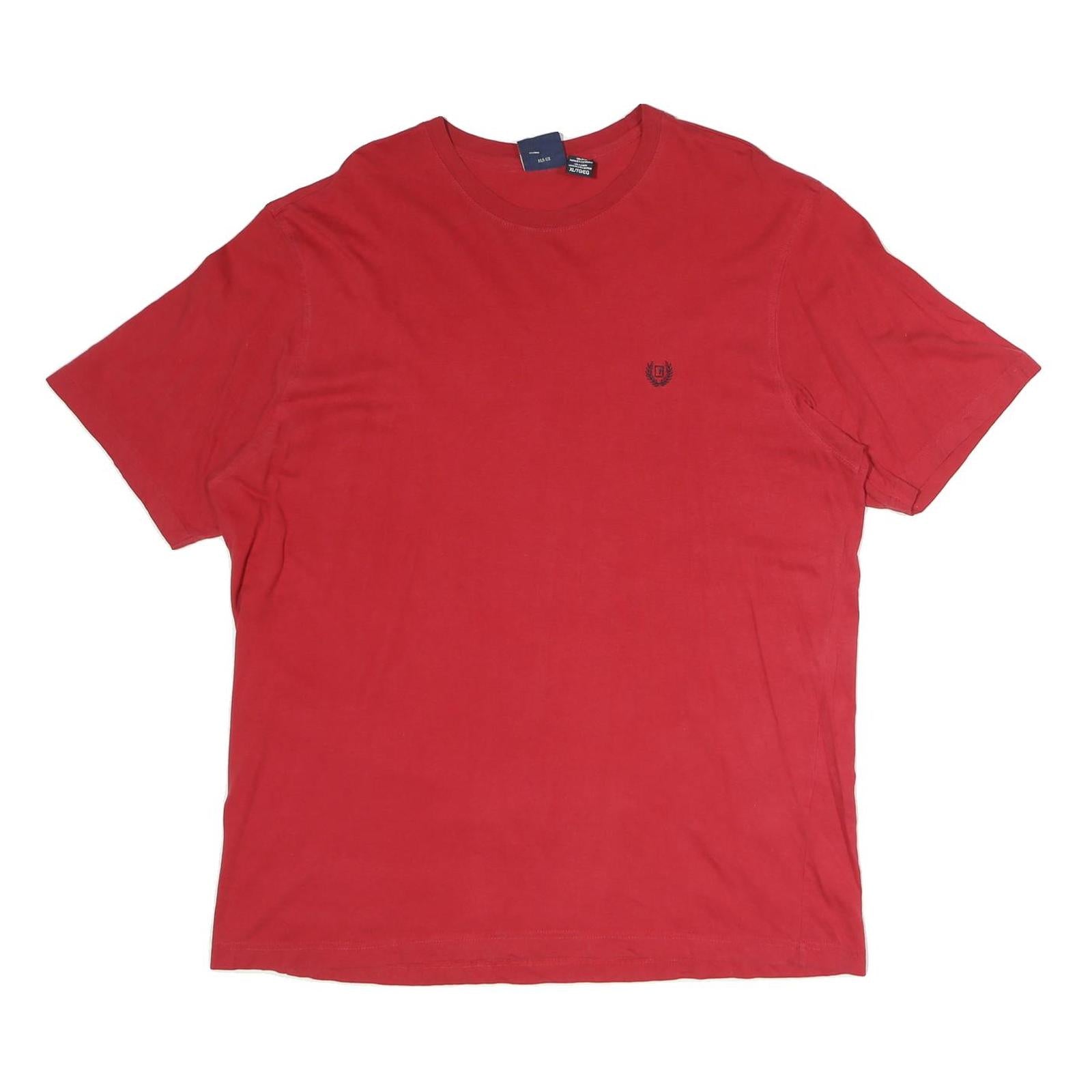 CHAPS Mens Red Graphic T-Shirt XL Short Sleeve Crew Neck Classic Cotton Refurbished - N/A refurbished available on Cerqular