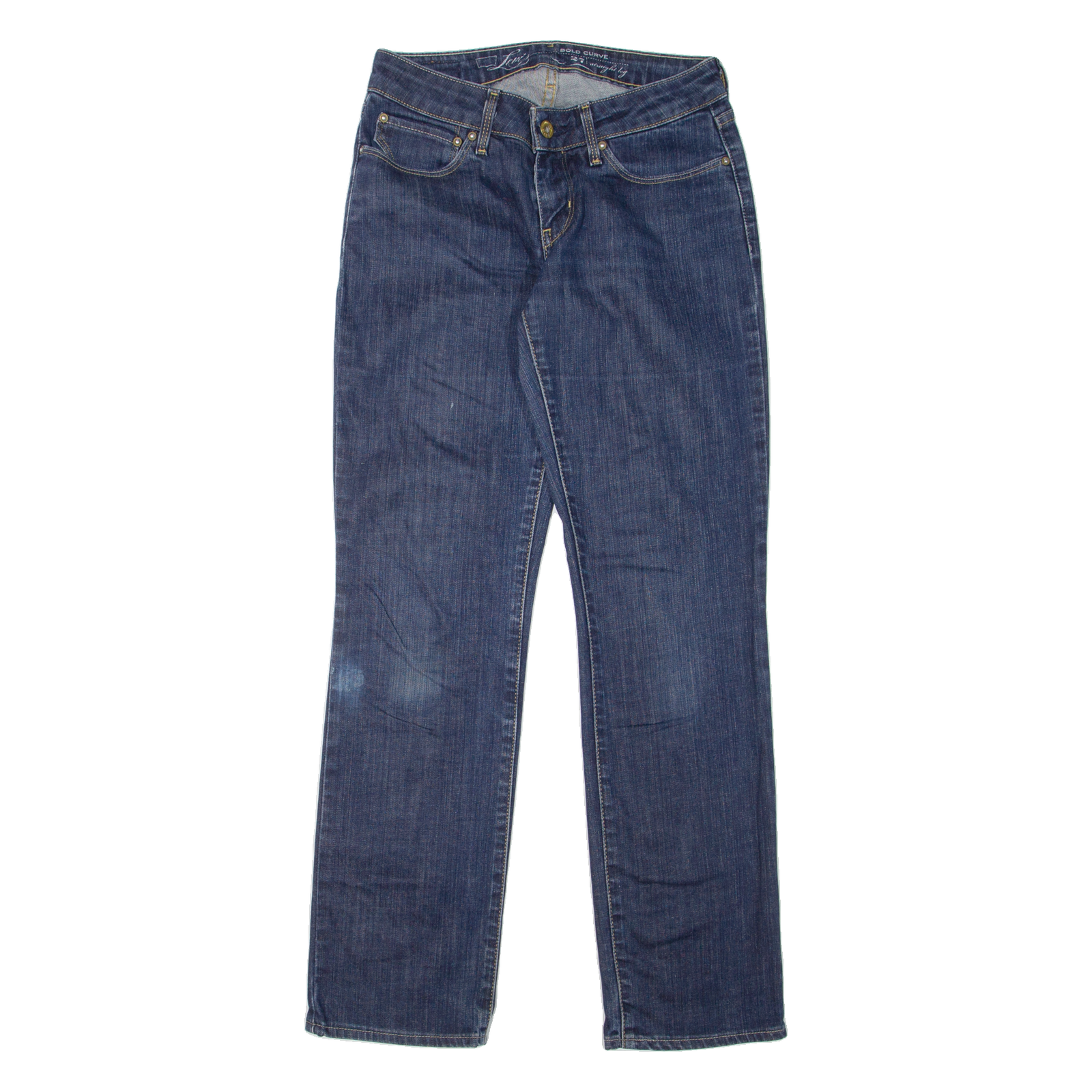 LEVI'S Womens Jeans Blue Regular Straight W27 L30 Refurbished - N/A refurbished available on Cerqular