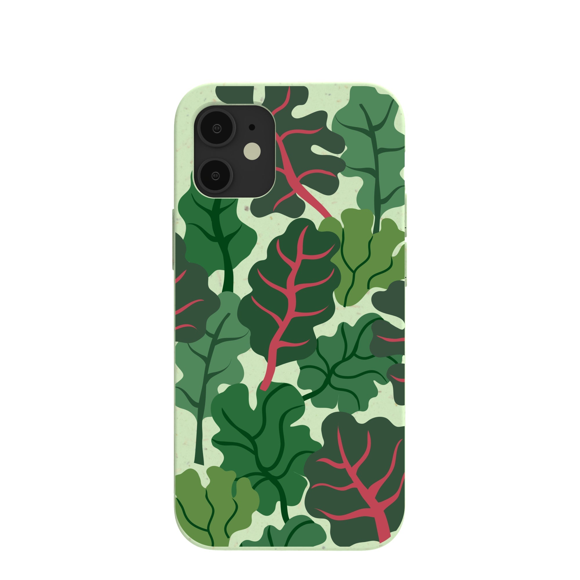 Sage Green Leafy Greens iPhone 12 Mini Case Refurbished - Pela Case refurbished available on Cerqular