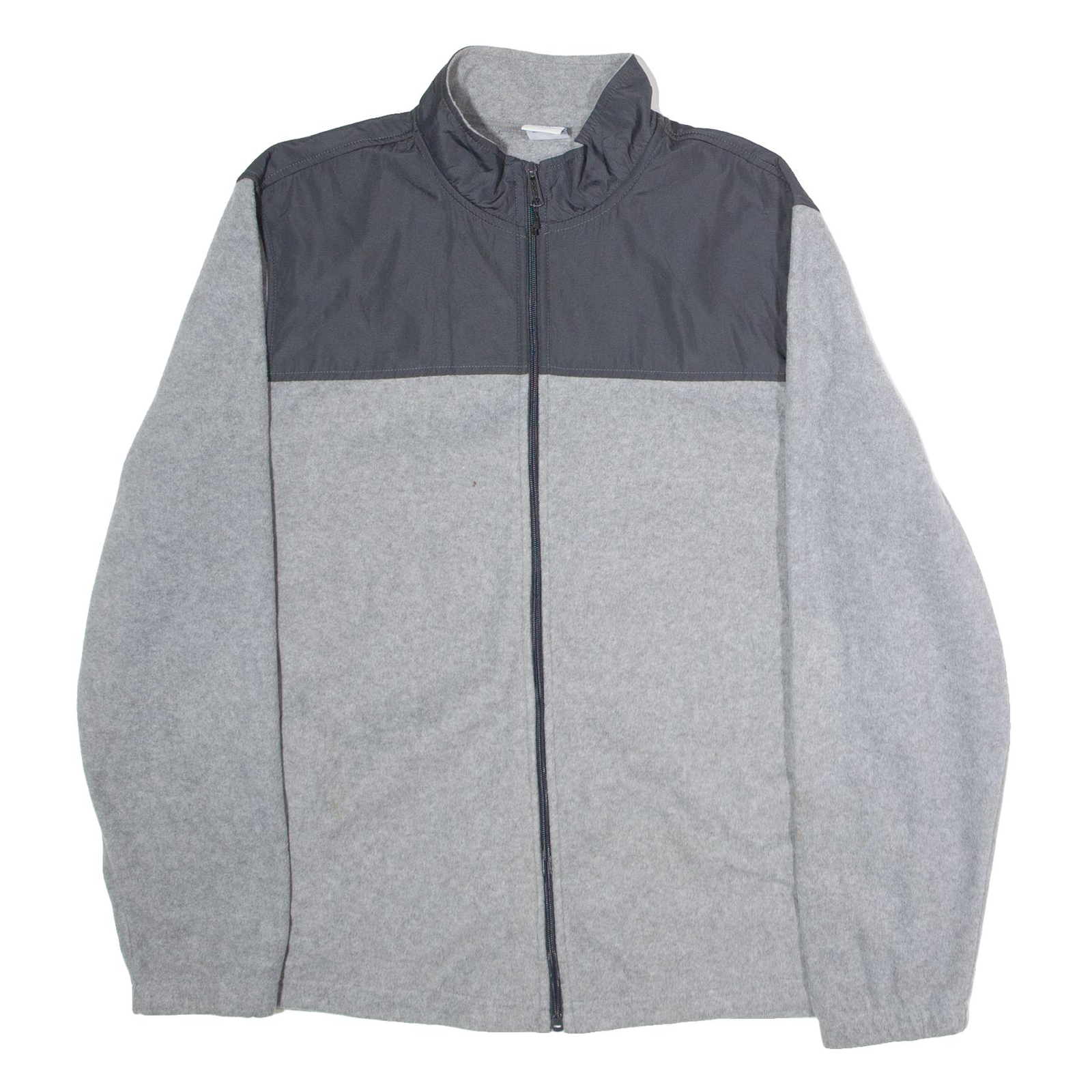 STARTER Mens Fleece Jacket Grey Colourblock XL Refurbished - N/A refurbished available on Cerqular