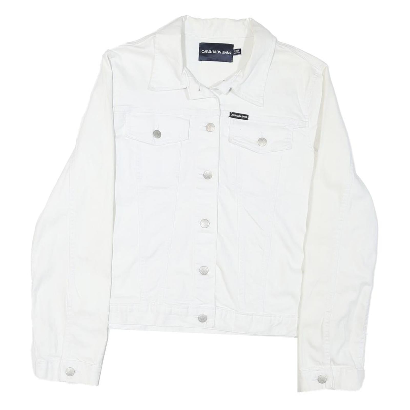 Buy CALVIN KLEIN JEANS Womens White XL Cotton Blend Jacket Button Plain Clean Style Refurbished - $36.39 CALVIN KLEIN JEANS Womens White XL Cotton Blend Jacket Button Plain Clean Style Refurbished - N/A refurbished available on Cerqular