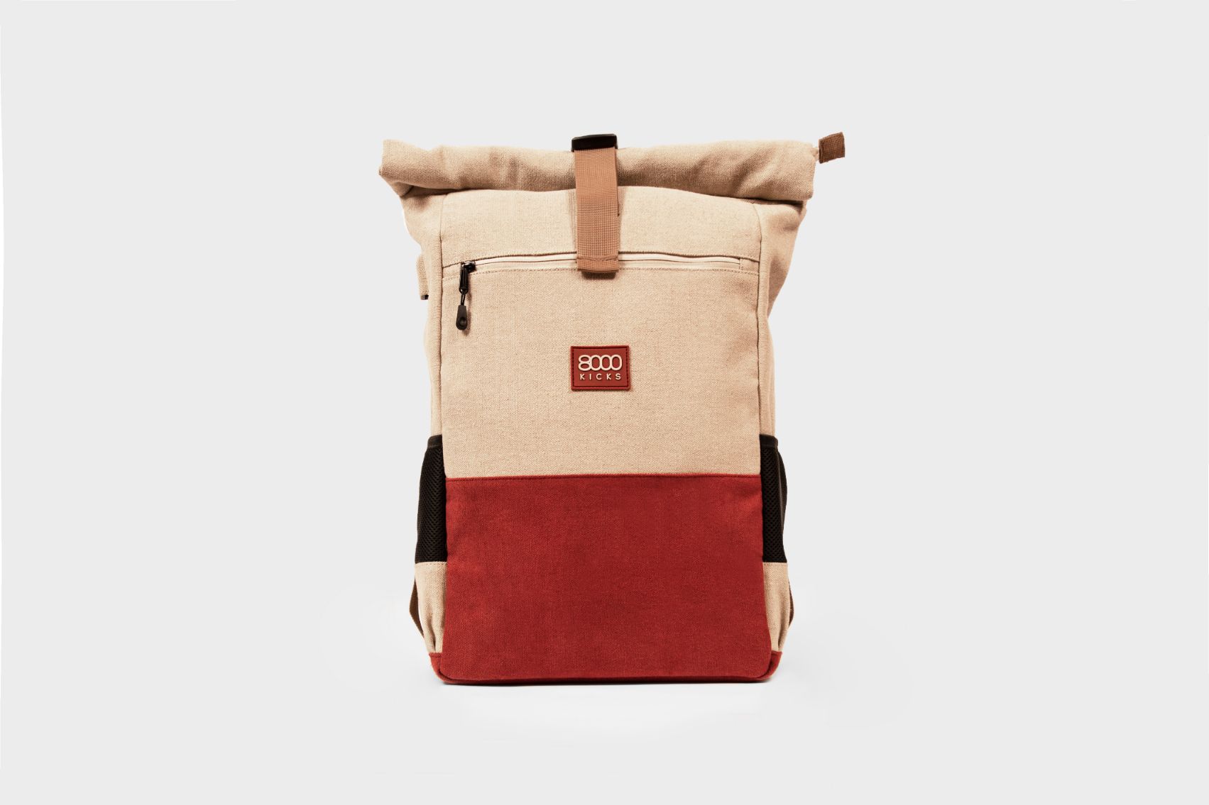 Everyday - The #1 weatherproof hemp bag | Color: Beige and Red Refurbished - 8000Kicks refurbished available on Cerqular