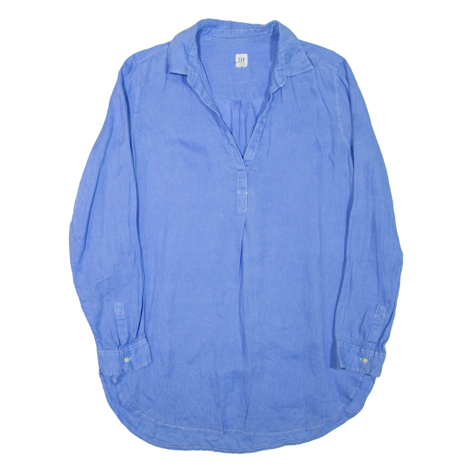 GAP Womens Shirt Dress Blue Long Sleeve Short S Refurbished - N/A refurbished available on Cerqular