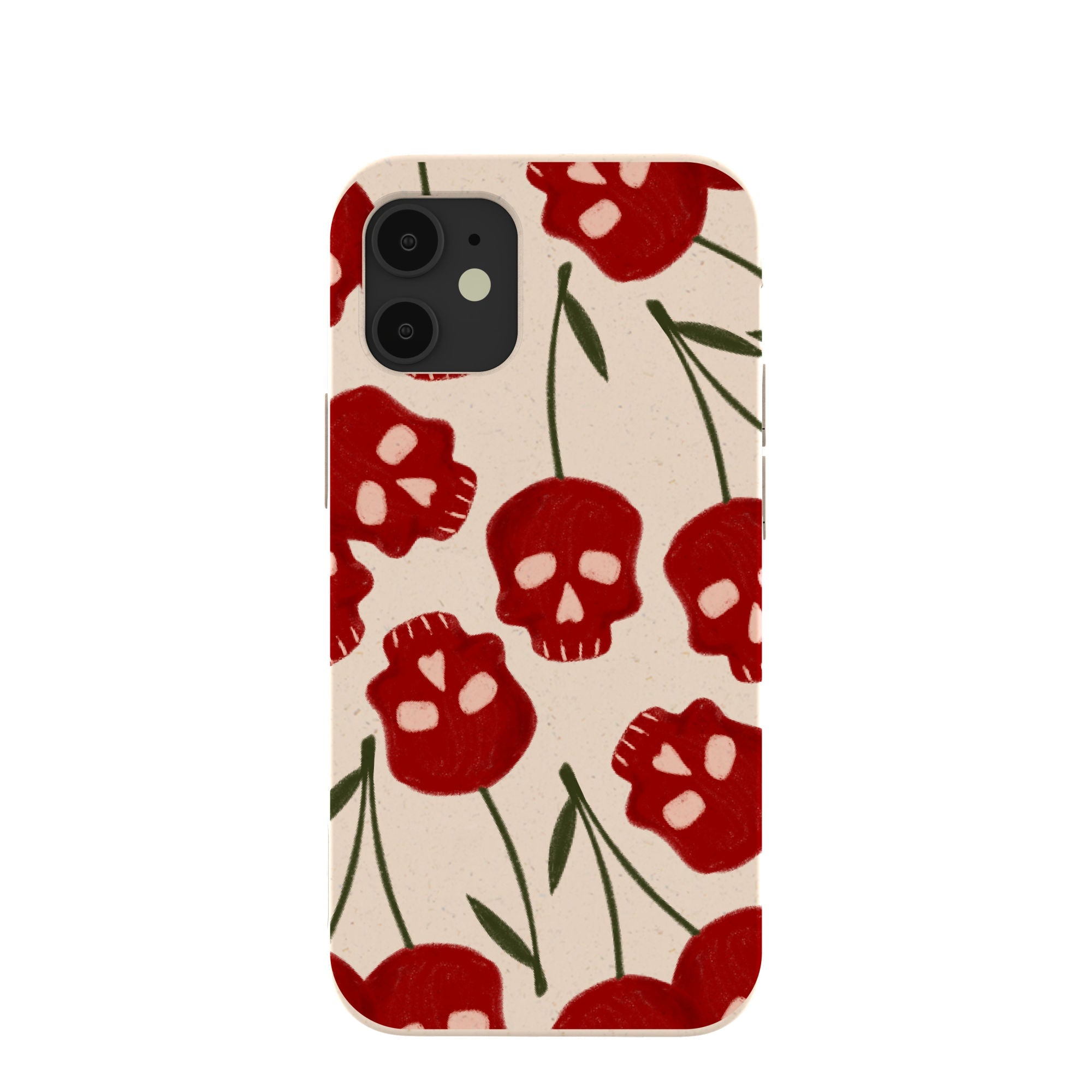 Seashell Scary Cherry iPhone 12 Mini Case Refurbished - Pela Case refurbished available on Cerqular