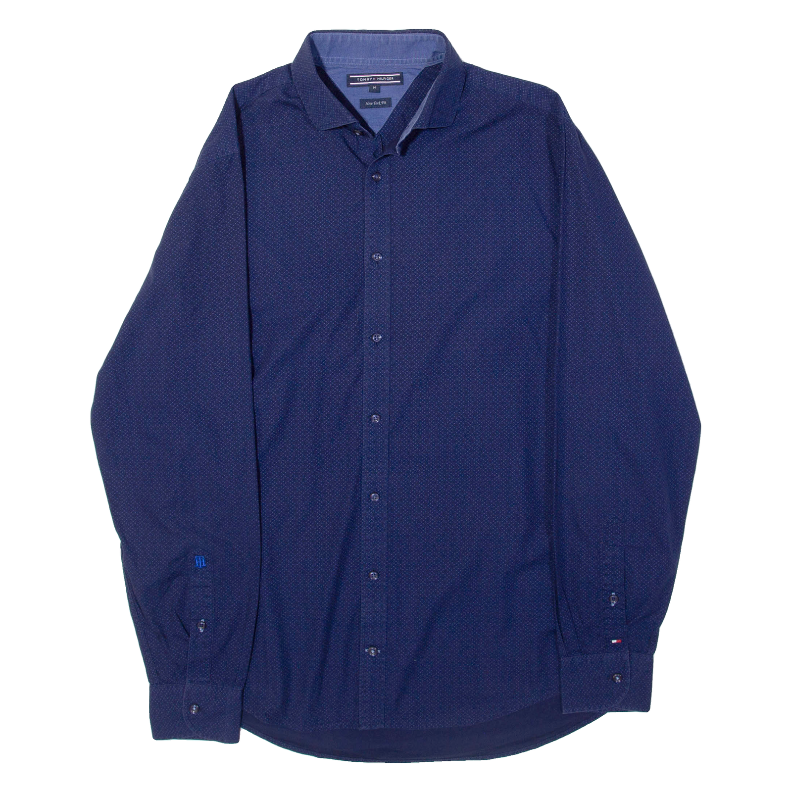 Buy TOMMY HILFIGER New York Fit Mens Shirt Blue Spotted Long Sleeve M Refurbished - $28.59 TOMMY HILFIGER New York Fit Mens Shirt Blue Spotted Long Sleeve M Refurbished - N/A refurbished available on Cerqular