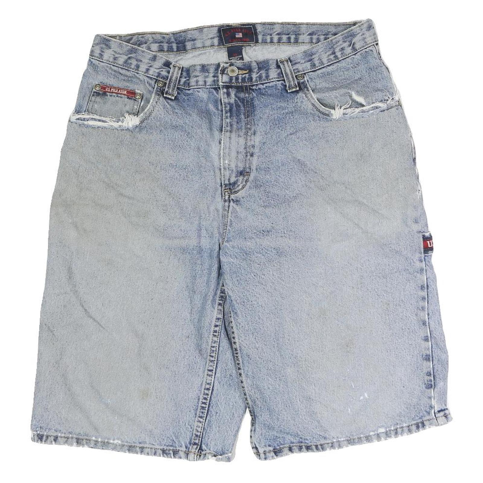 Buy US POLO ASSN Mens Blue Denim Casual Shorts M W34 Relaxed Fit Refurbished - $25.99 US POLO ASSN Mens Blue Denim Casual Shorts M W34 Relaxed Fit Refurbished - N/A refurbished available on Cerqular