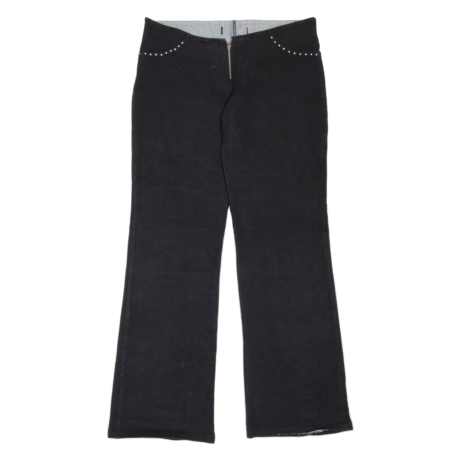 Womens Trousers Black Regular Flared W33 L33 Refurbished - N/A refurbished available on Cerqular
