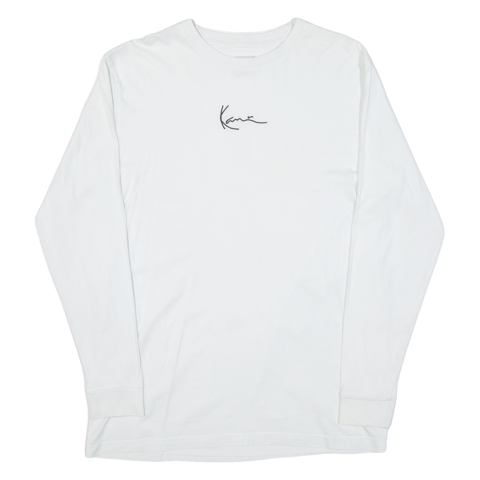 KARL KANI Mens T-Shirt White Long Sleeve Crew Neck M Refurbished - N/A refurbished available on Cerqular