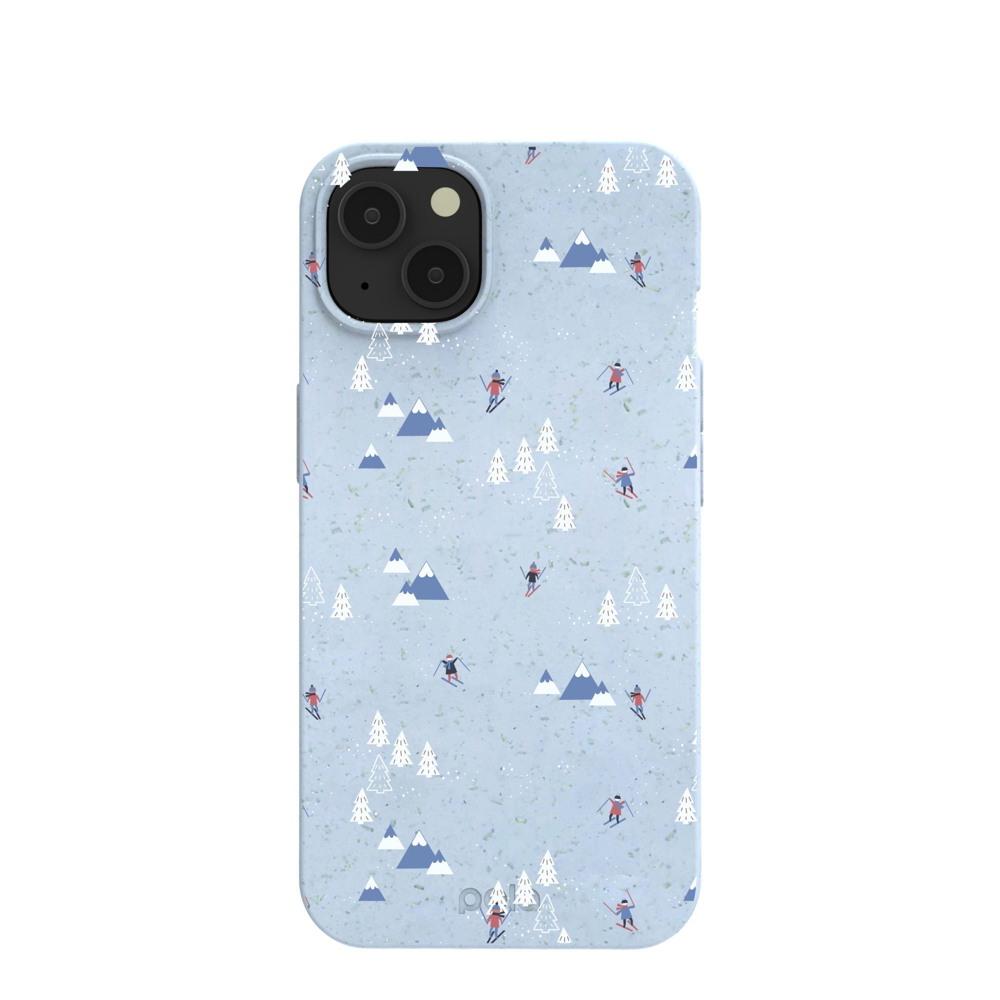 Powder Blue Ski Pass iPhone 13 Case Refurbished - Pela Case refurbished available on Cerqular
