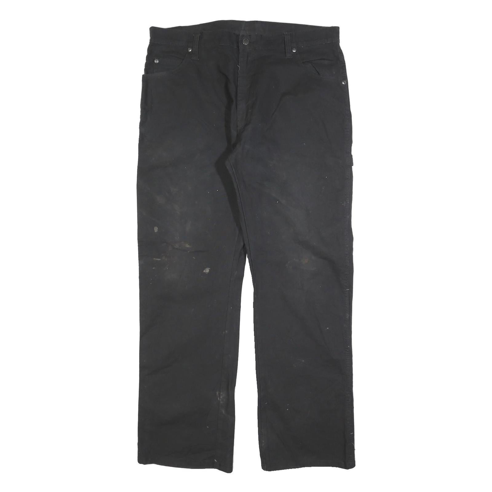 Buy DICKIES Mens Black Relaxed Fit Work Trousers W36 L32 Cotton Blend Zip Closure Refurbished - $37.69 DICKIES Mens Black Relaxed Fit Work Trousers W36 L32 Cotton Blend Zip Closure Refurbished - N/A refurbished available on Cerqular