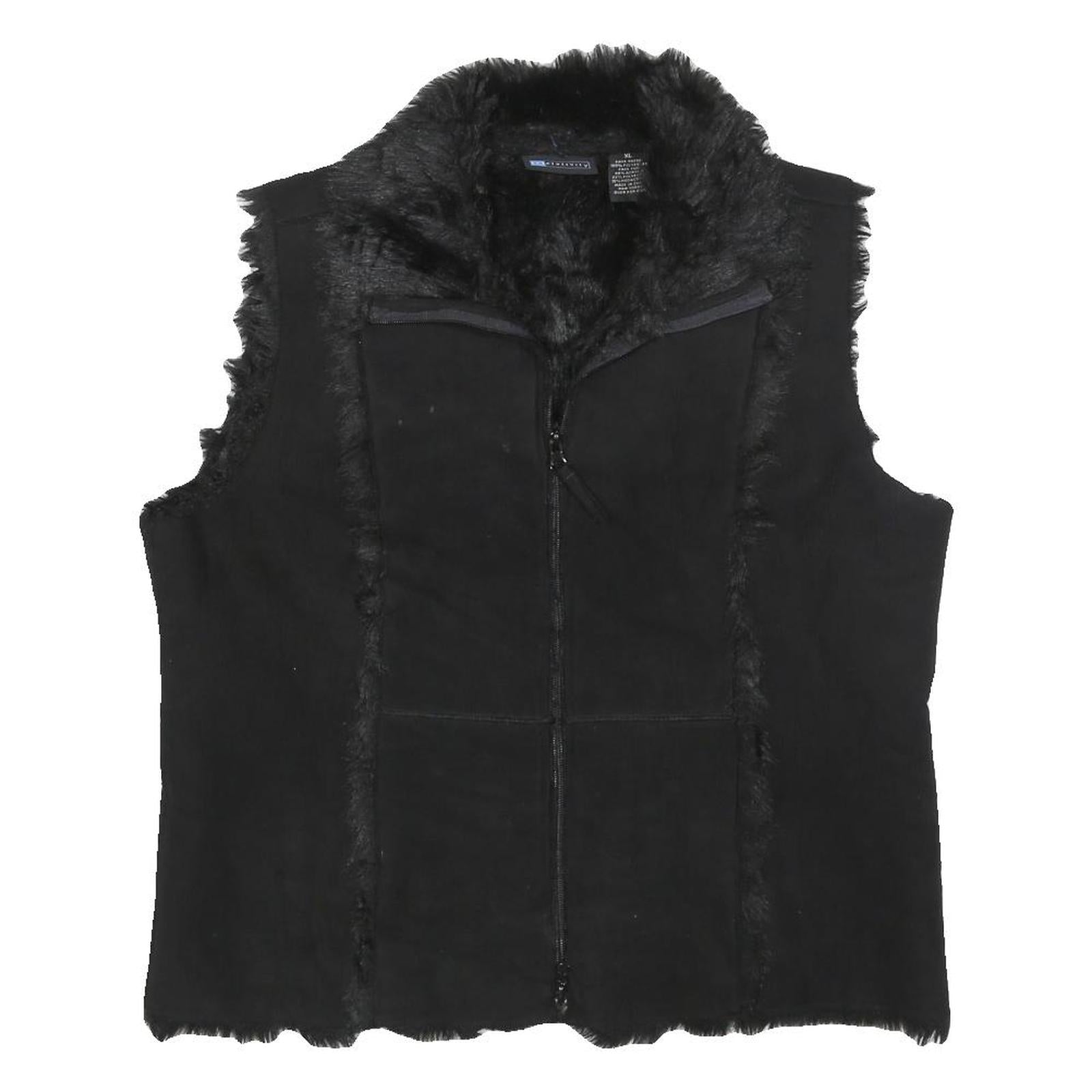 Buy RELATIVITY Womens Black Faux Fur Trim Zip Jacket XL Polyester Blend Soft Warm Refurbished - $32.49 RELATIVITY Womens Black Faux Fur Trim Zip Jacket XL Polyester Blend Soft Warm Refurbished - N/A refurbished available on Cerqular