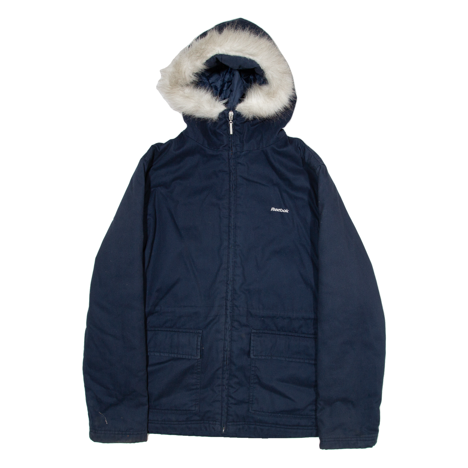 REEBOK Insulated Womens Parka Jacket Blue UK 12 Refurbished - N/A refurbished available on Cerqular