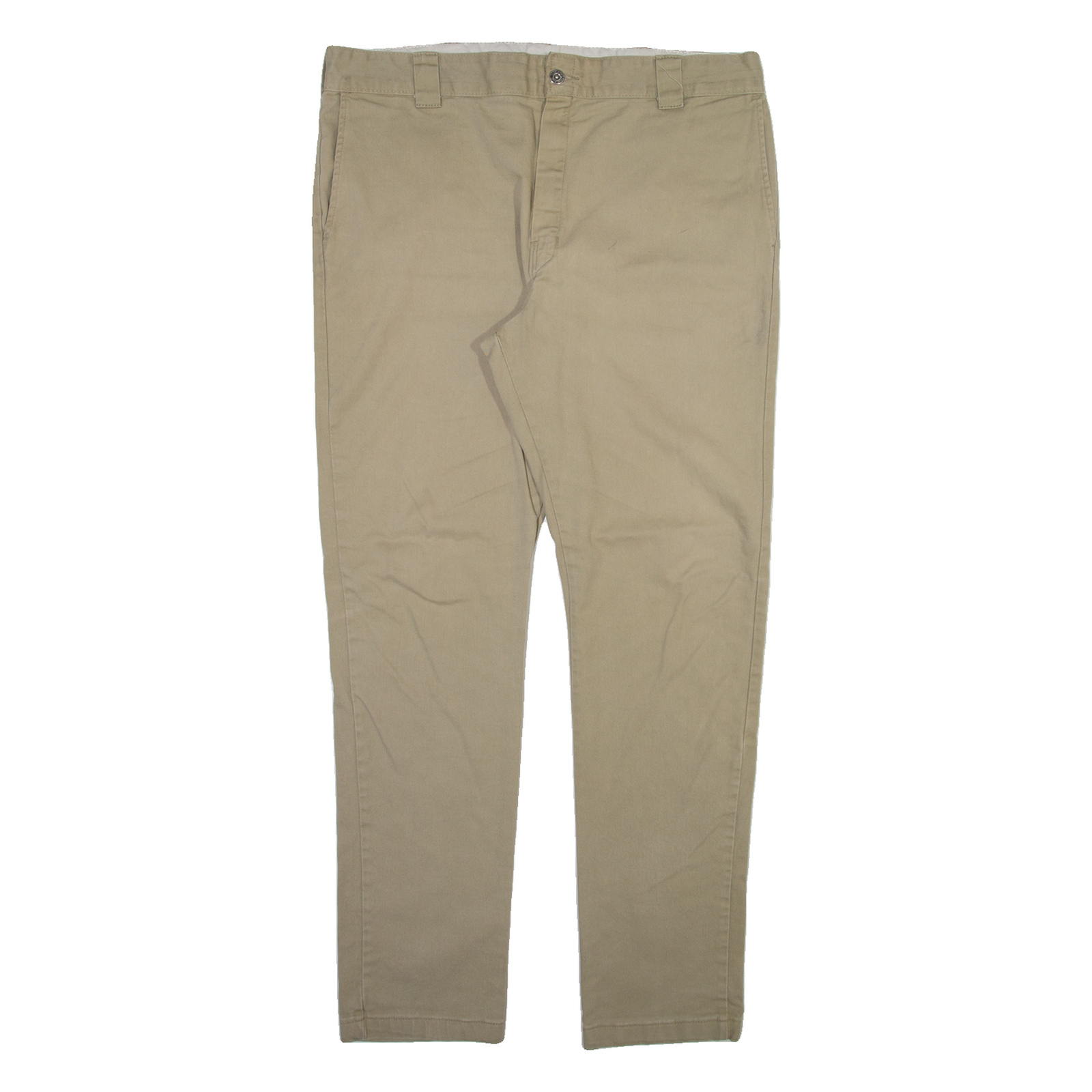 DICKIES Mens Trousers Beige Slim Skinny W38 L34 Refurbished - N/A refurbished available on Cerqular
