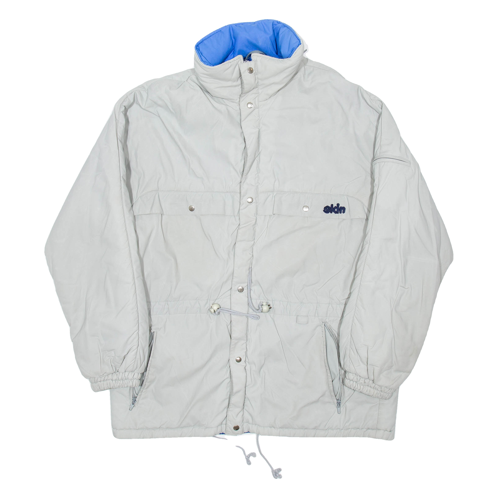 SKIN Mens Parka Coat Grey Hooded M Refurbished - N/A refurbished available on Cerqular