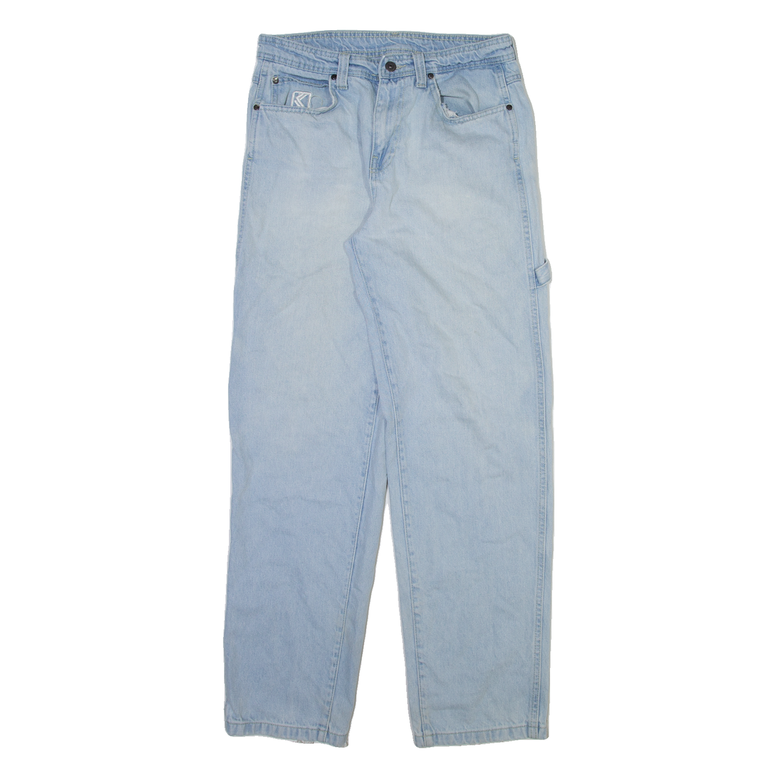 KARL KANI Carpenter Womens Jeans Blue Relaxed Straight W30 L31 Refurbished - N/A refurbished available on Cerqular