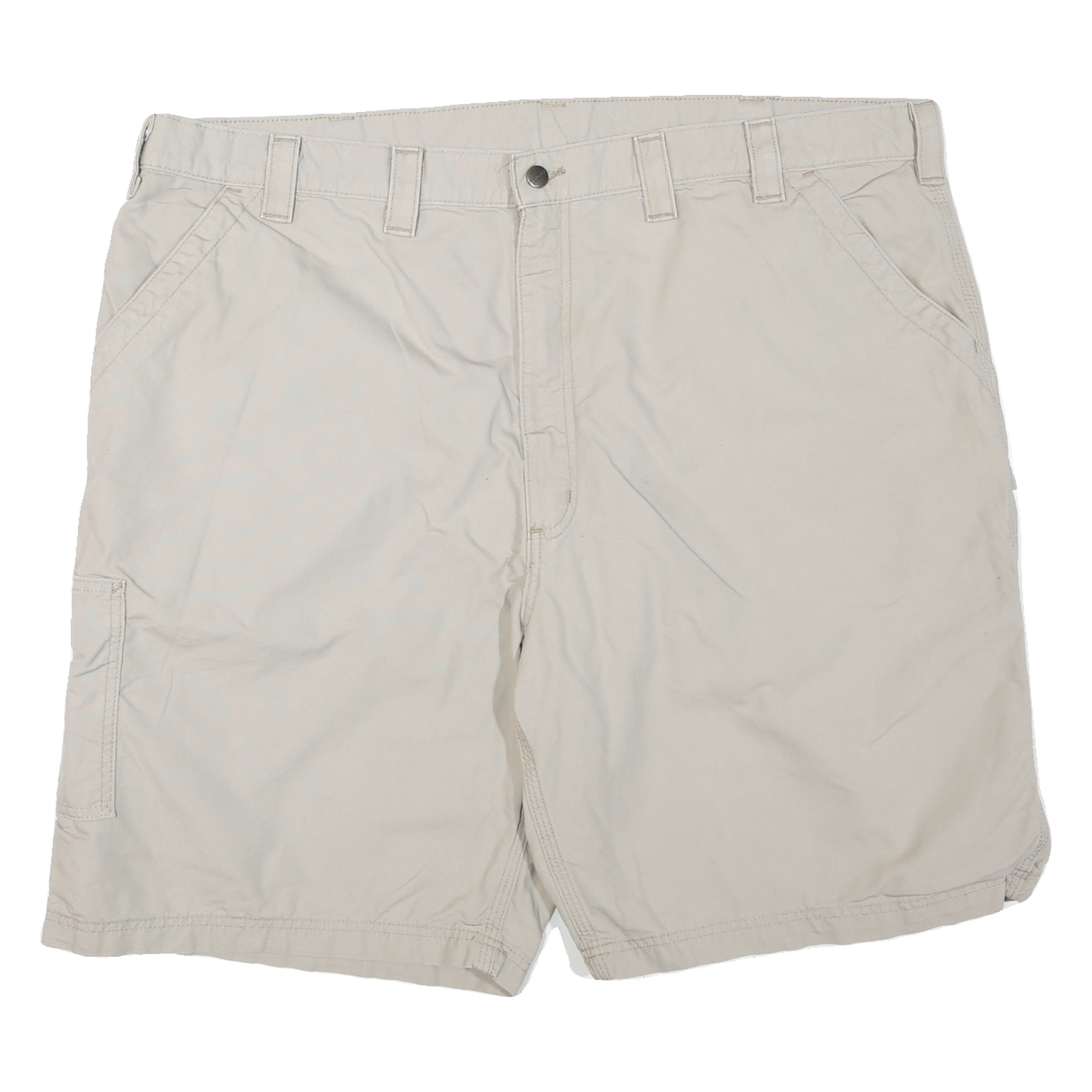 CARHARTT Mens Shorts Beige Casual Cotton Blend 4XL W48 Workwear Utility Refurbished - N/A refurbished available on Cerqular