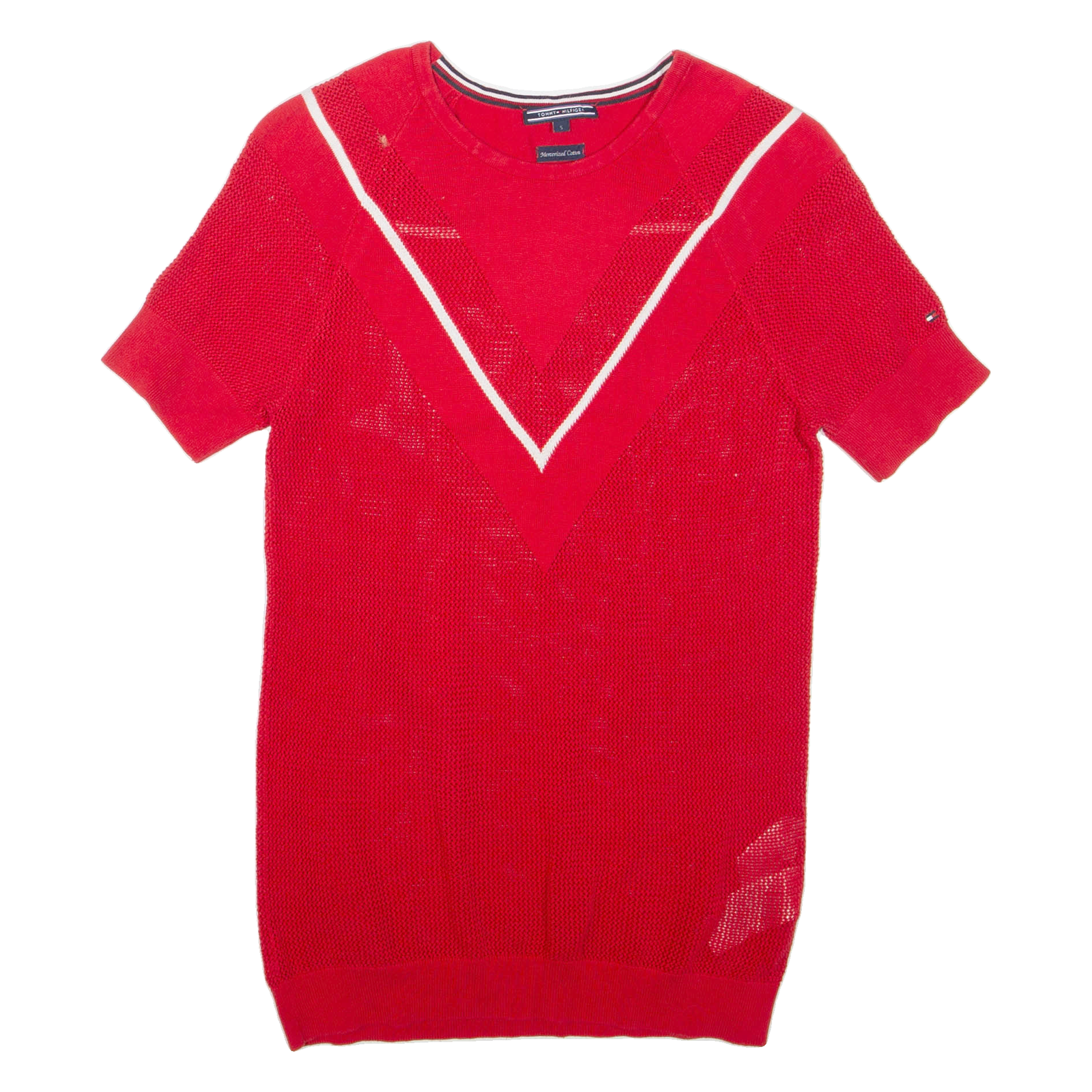 TOMMY HILFIGER Womens Top Red S Refurbished - N/A refurbished available on Cerqular